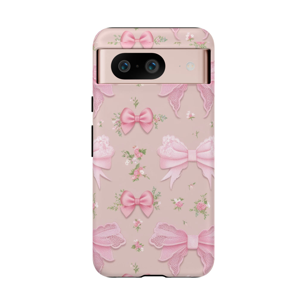 Luxury Pink Bow Phone Case – Cute & Protective Cover for iPhone & Samsung Gift for Her