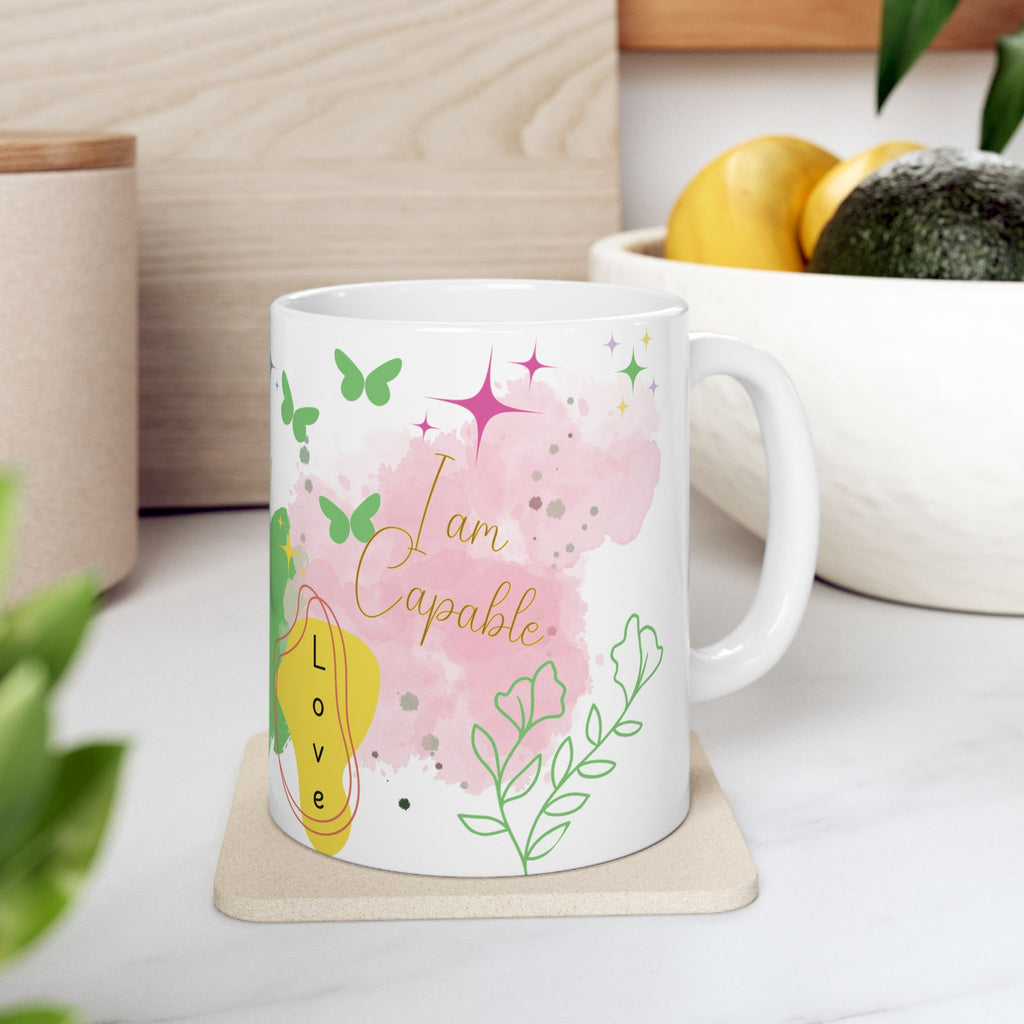 Empower Your Day Positive Affirmations Ceramic Mug (11oz, 15oz) – Inspiring Daily Quote Mug for Confidence, Self-Love, and Motivation – Perfect Gift Idea