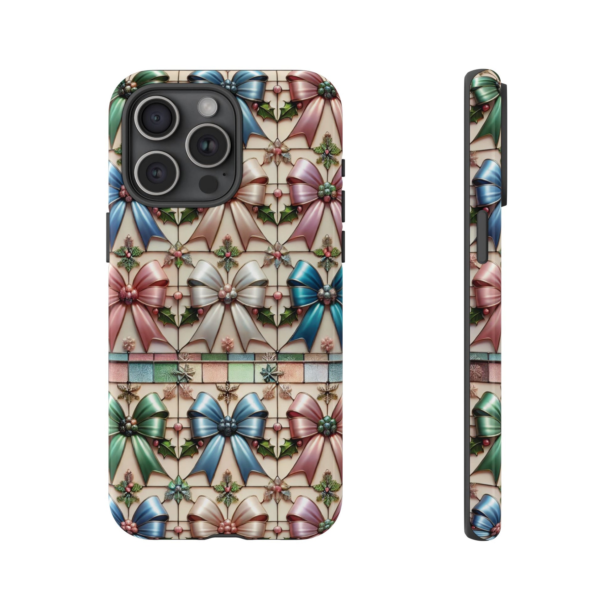 Coquette Bows Pastel Phone Case for iPhone 17 ,  15 14 13 12  21 23 Samsung, and Pixel | Stylish Protective Cover Gift for Her Perfect for Floral Lover