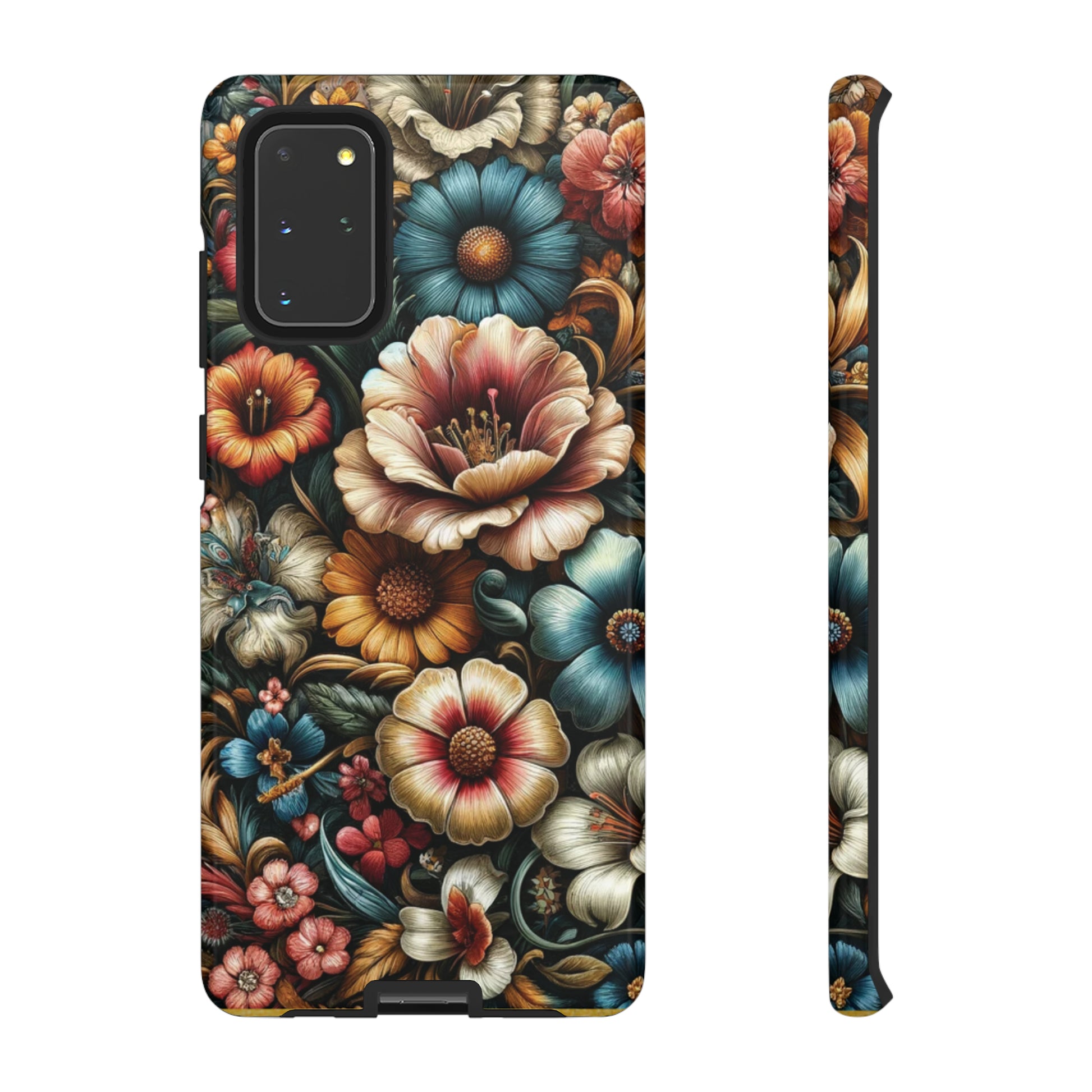 Pastel Floral Design Luxury Phone Tough Case Floral Elegant Durable Stylish for Modern Devices iPhone 15, Samsung iPhone Samsung Accessory Gift for Her.