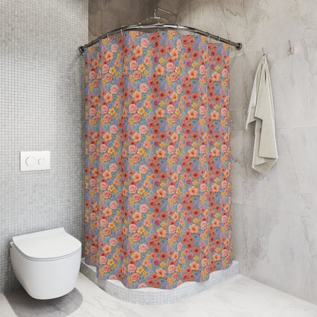Refresh Your Bathroom – Luxury Multi-Color Floral Shower Curtain, Vibrant Botanical Print for a Spa-Like Home Retreat New House