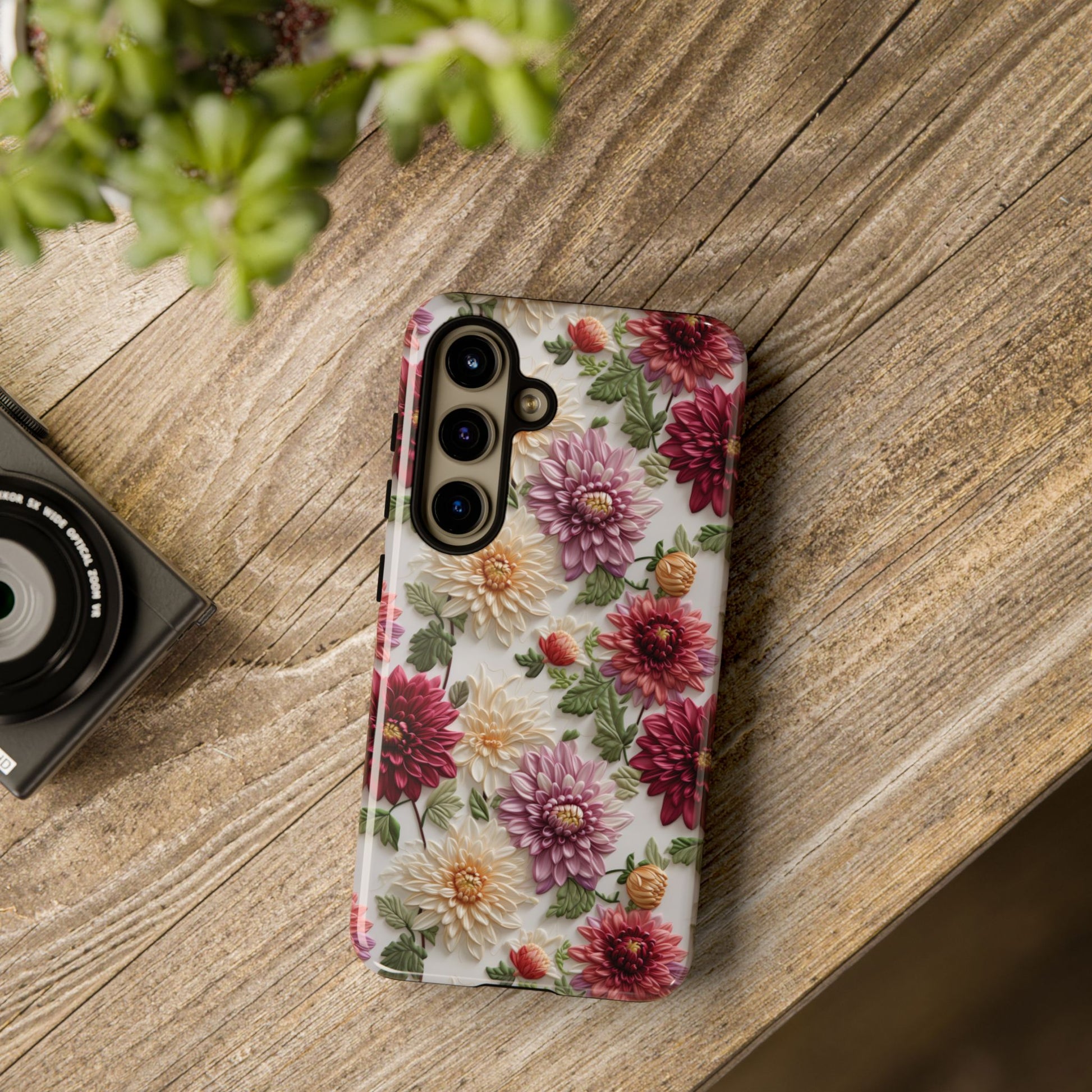Floral Fall Phone Case for iPhone 16 pro15 14 13 12  21 23 Samsung, and Pixel | Stylish Protective Cover Gift for Her Perfect for Floral Lover - MRSBYVALLE