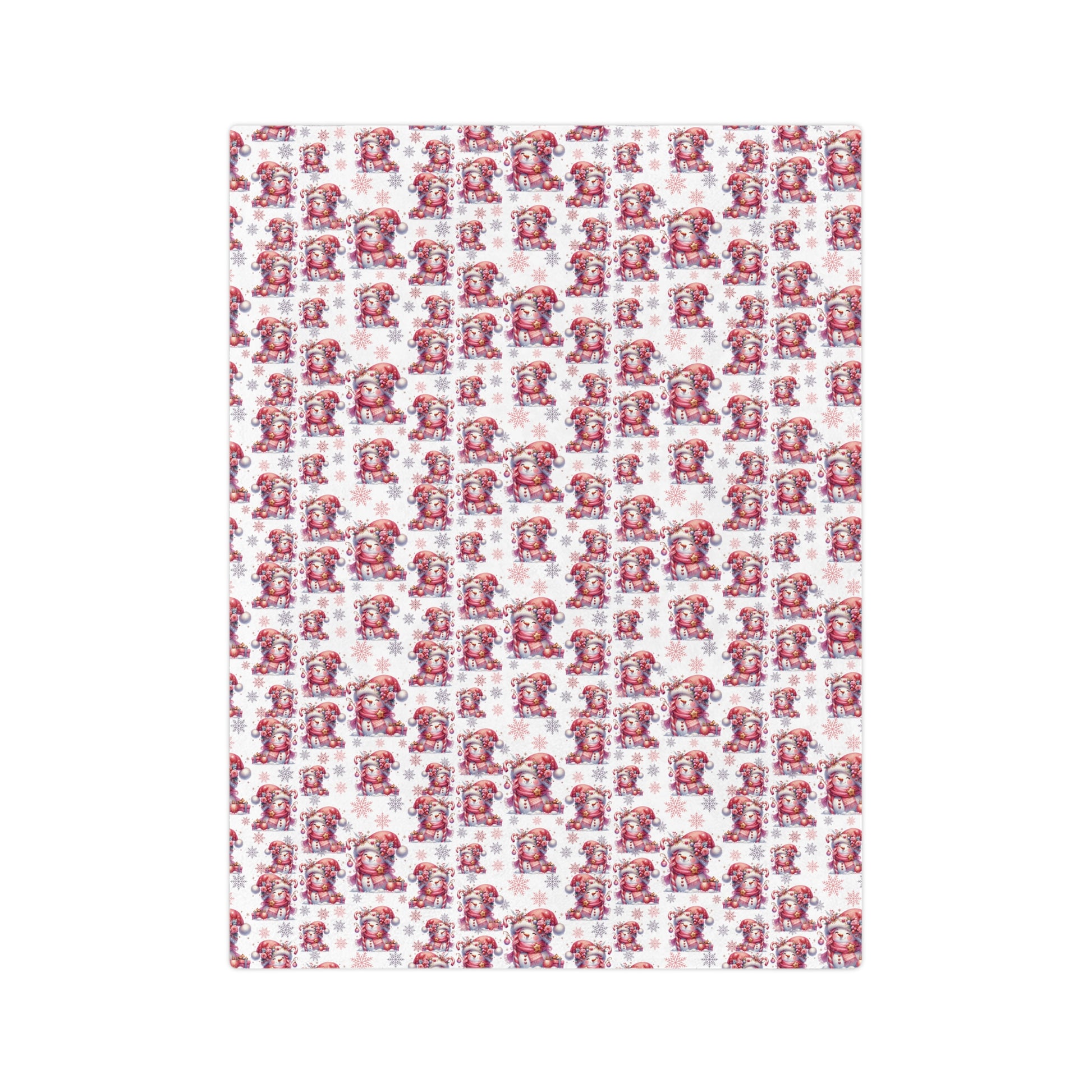 Pink Christmas Snowwomen Minky Blanket Throw Ultra-Soft Minky Blanket Cozy Comfort Blanket Elegant Home Decor Plush Microfiber for Maximum Comfort Blanket, Perfect for Snuggling Decor, Cozy All-Season Warmth, Housewarming Gift Throw - MRSBYVALLE