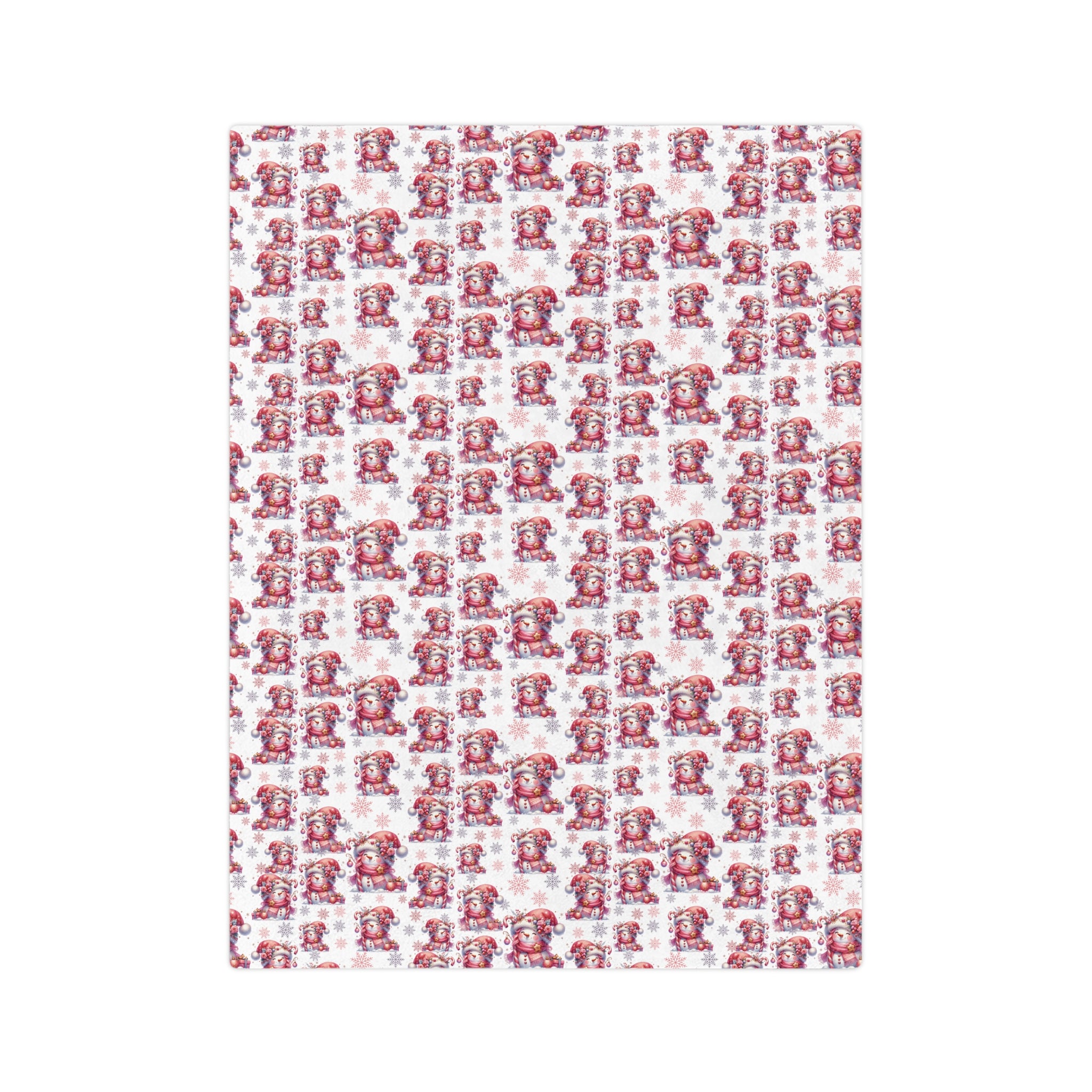 Pink Christmas Snowwomen Minky Blanket Throw Ultra-Soft Minky Blanket Cozy Comfort Blanket Elegant Home Decor Plush Microfiber for Maximum Comfort Blanket, Perfect for Snuggling Decor, Cozy All-Season Warmth, Housewarming Gift Throw - MRSBYVALLE