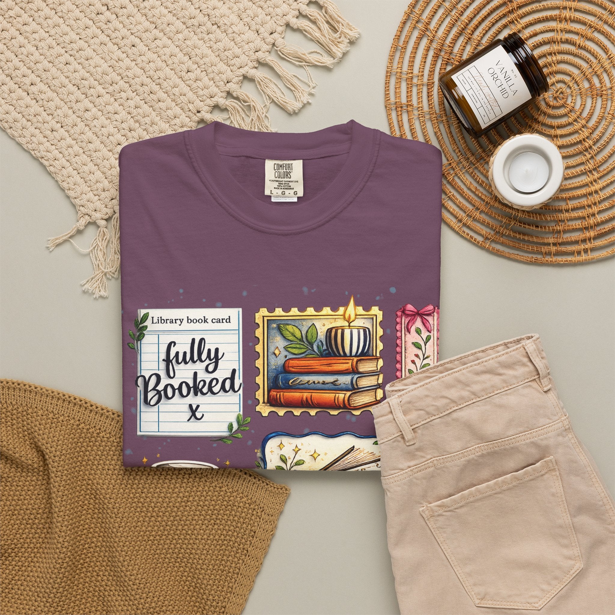 T-shirt Comfort Colors "Just One More Chapter & Coffee" – Confortable pour les amoureux des livres