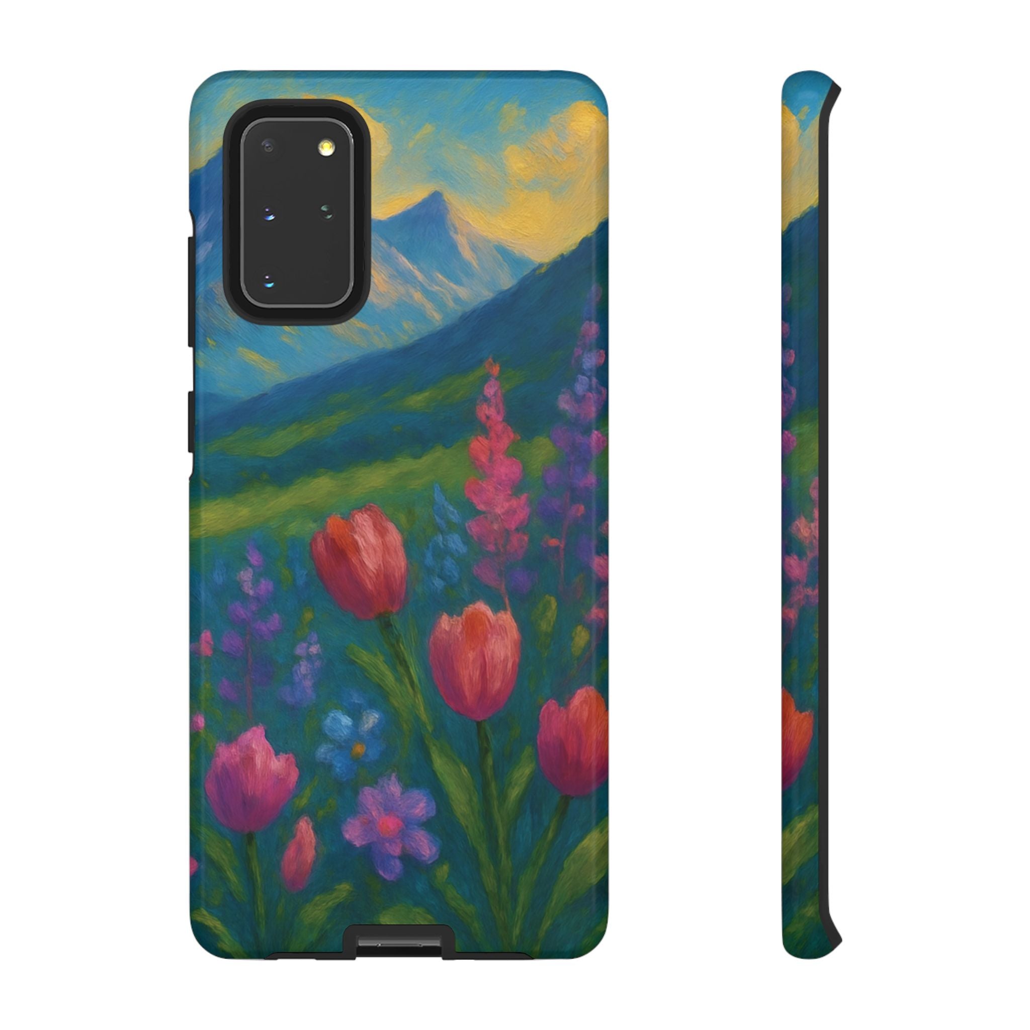 Mountains Wildflowers Phone Case | Vibrant Botanical Floral Design | Nature-Inspired Protective Cover for iPhone & Samsung | Trendy Aesthetic Gift Idea
