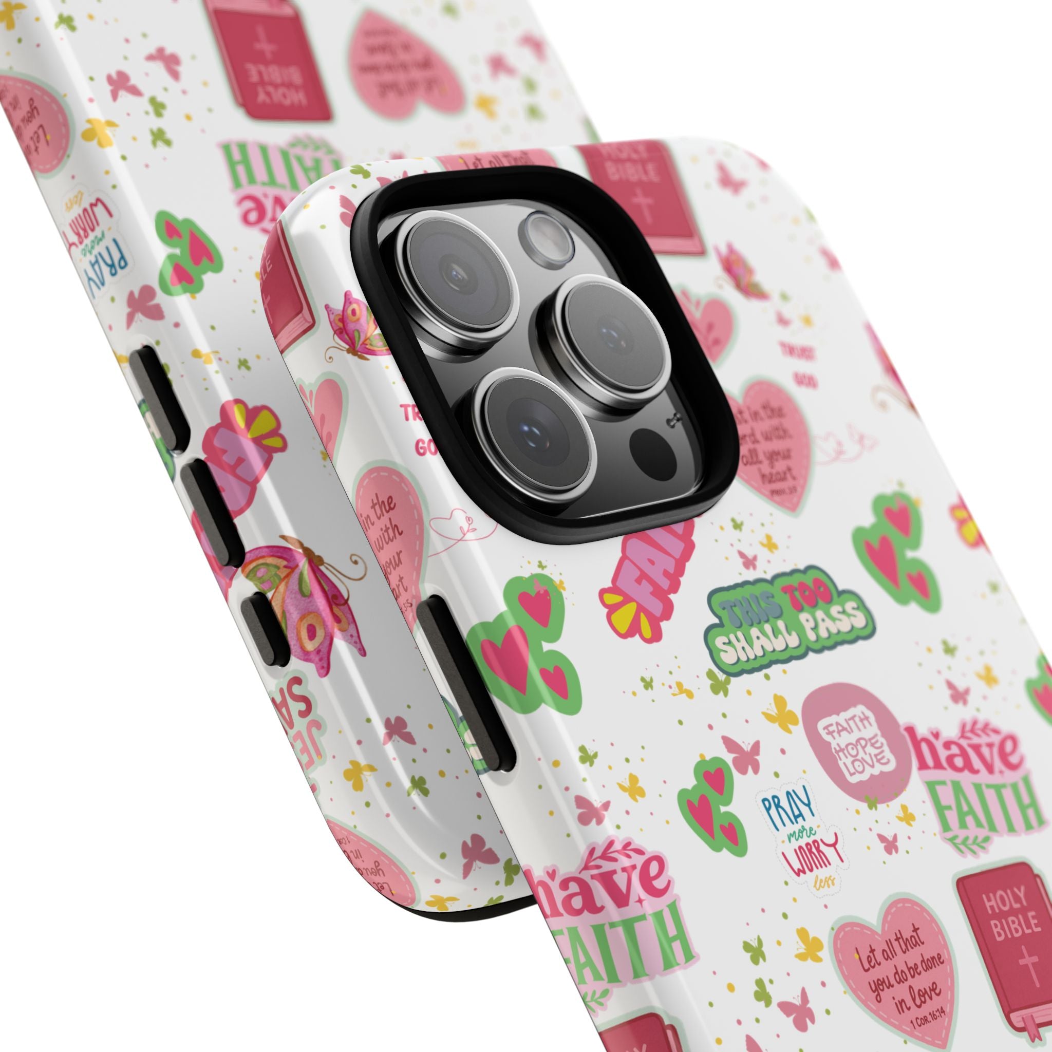 Carry Your Faith Everywhere | Christian Tough Phone Case with Bible Verse or Affirmation | Protective, Inspirational Gift for Christians