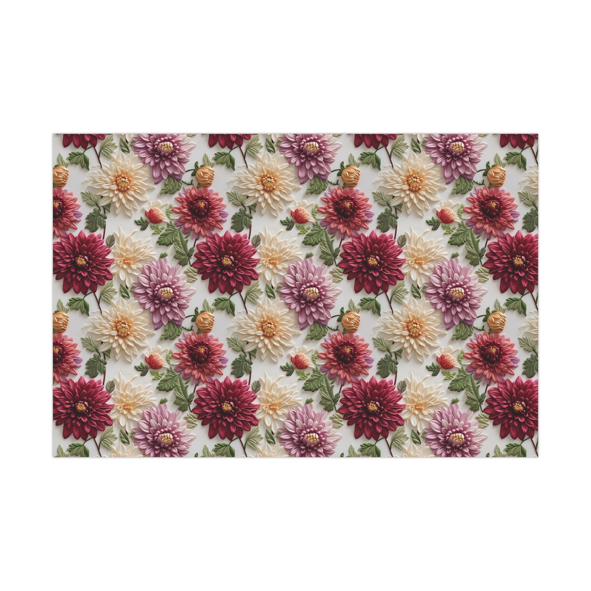 Elegant Fall Floral Wrapping Paper | Autumn-Inspired Gift Wrap with Vibrant Seasonal Blooms | Perfect for Thanksgiving, Birthdays, & Special Occasions | Premium Quality Gifts Moms - MRSBYVALLE