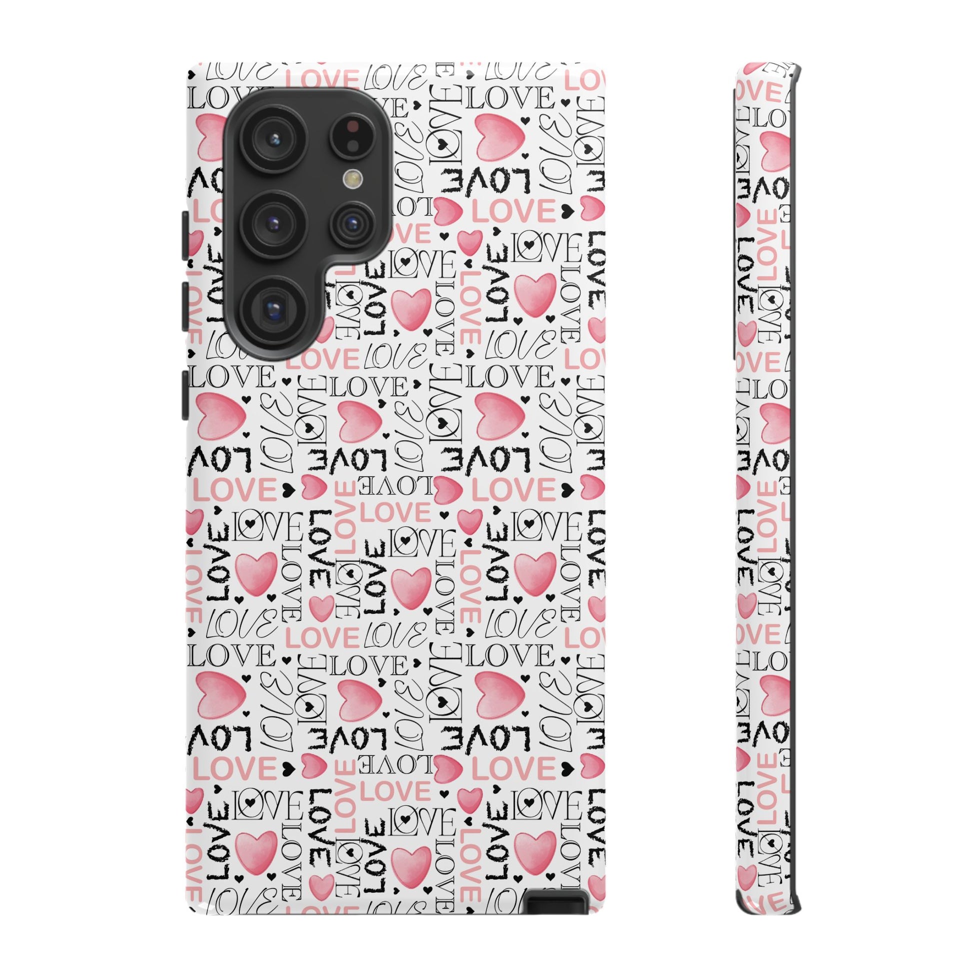 Cute Love Modern Watercolor Abstract Phone Case Compatible with iPhone, Samsung & More - Stylish, Durable Protection with Vibrant Artistic Design Perfect Gift for Her
