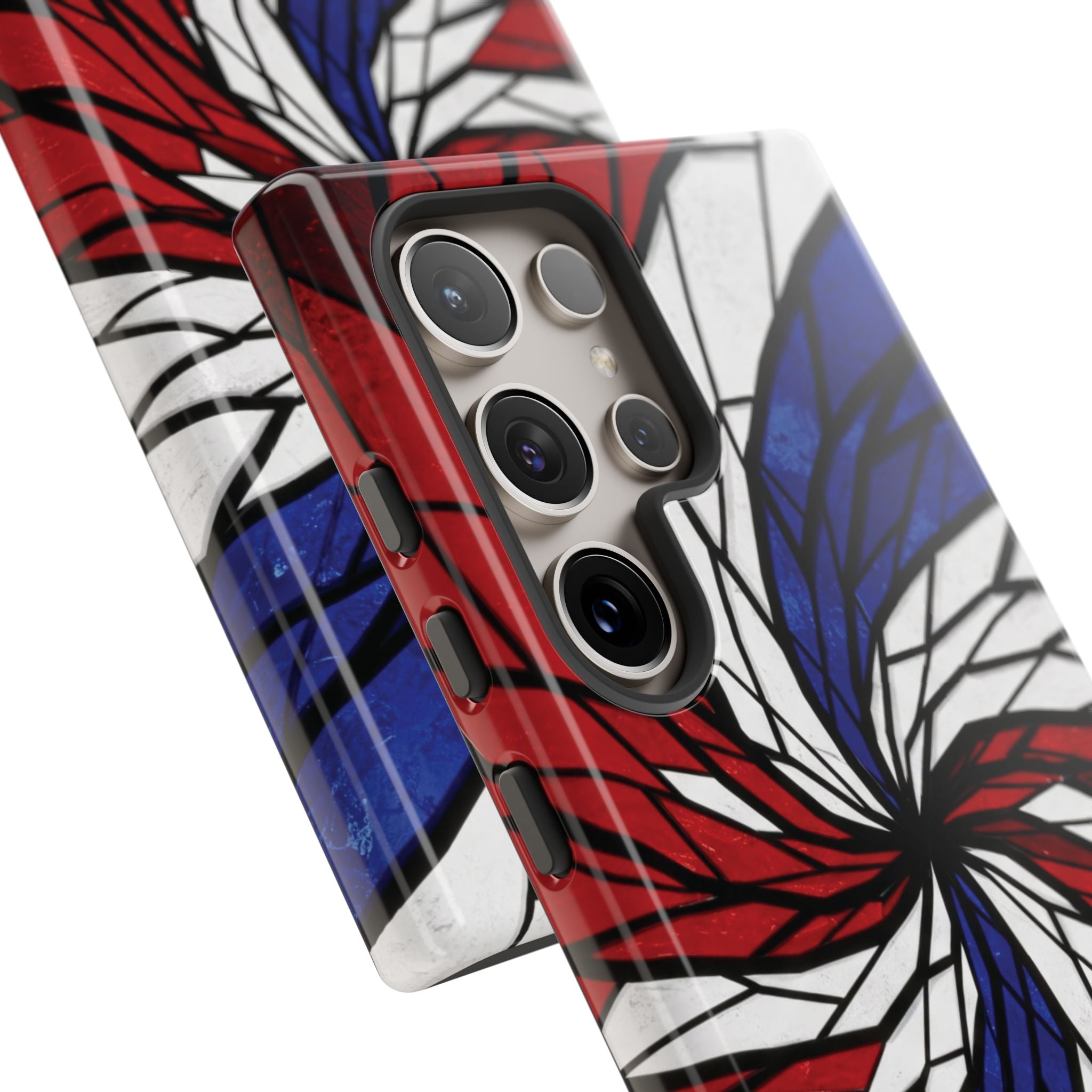 Patriotic Red White & Blue Phone Case – USA Flag Design, Independence Day Gift, Protective Cover for iPhone, Samsung, Pixel