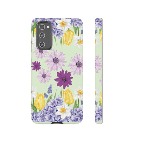 Lavender Yellow Flower Phone Case – Stylish Protective Cover for iPhone & Samsung, Botanical Design, Perfect Gift for Spring & Everyday Elegance