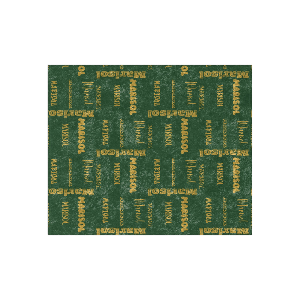 Luxury Custom Name Crushed Velvet Blanket Personalized Soft Throw, Elegant Cozy, Perfect Gift for Any Occasion Unique Touch to Your Home Decor with Customized Comfort - MRSBYVALLE