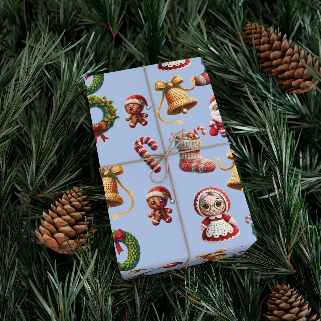 Christmas 3D Illusion Boho Wrapping Paper Stylish Holiday Gift Wrap with Festive Design | Premium Quality, Easy to Cut & Fold | Perfect for Christmas Presents - MRSBYVALLE