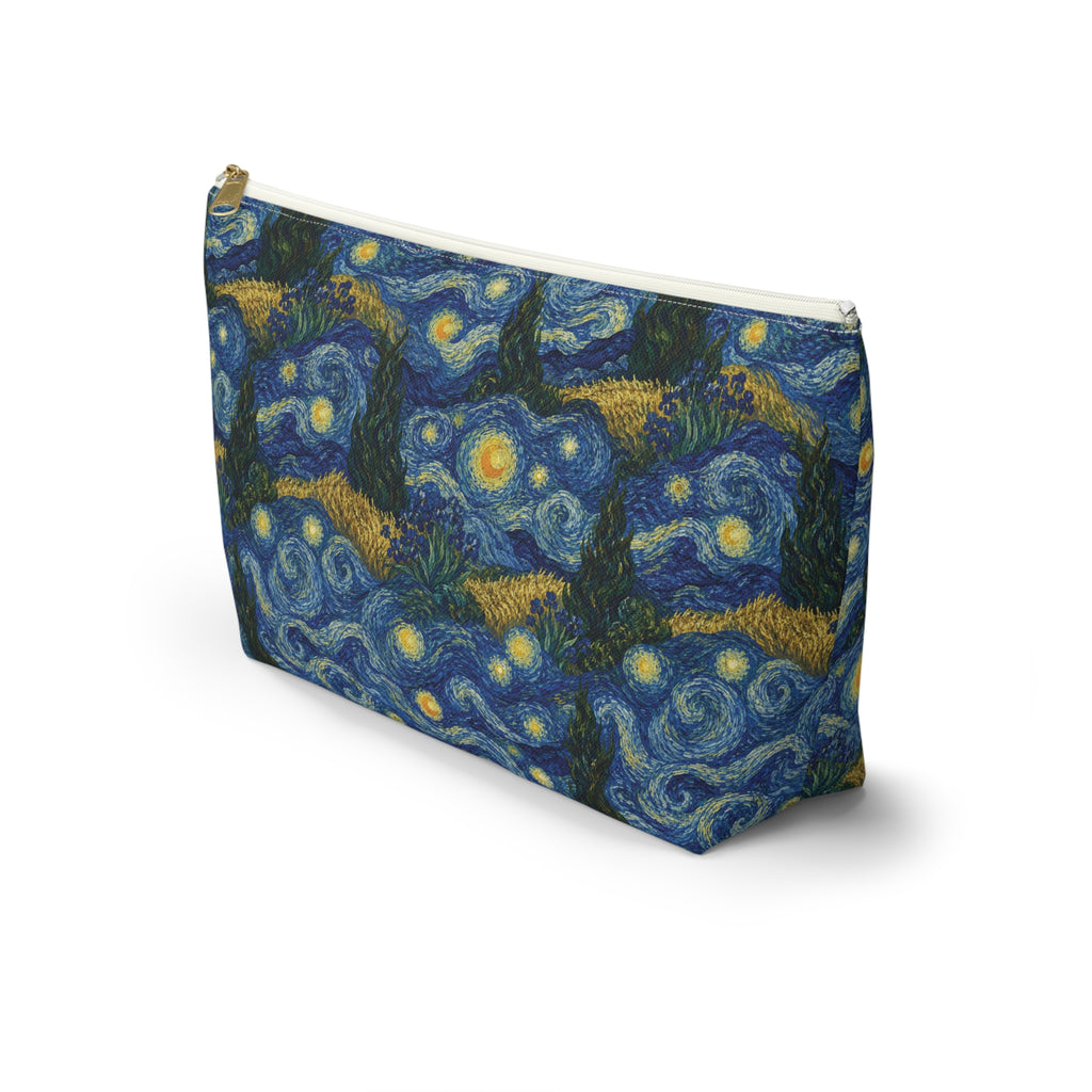 Van Gogh Illusion Art Lover Accessory Pouch — Elegant T‑Bottom Design