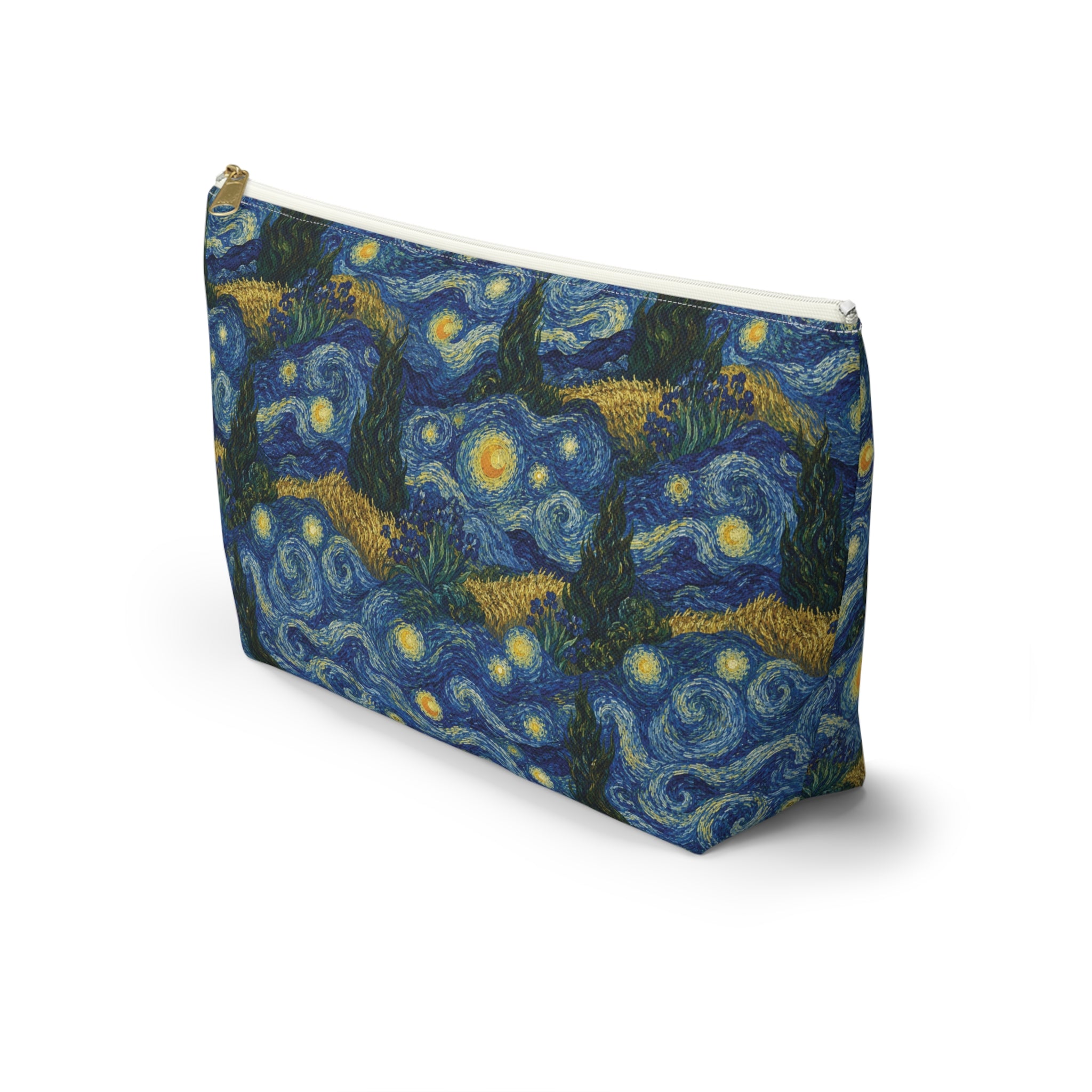 Van Gogh Illusion Art Lover Accessory Pouch — Elegant T‑Bottom Design