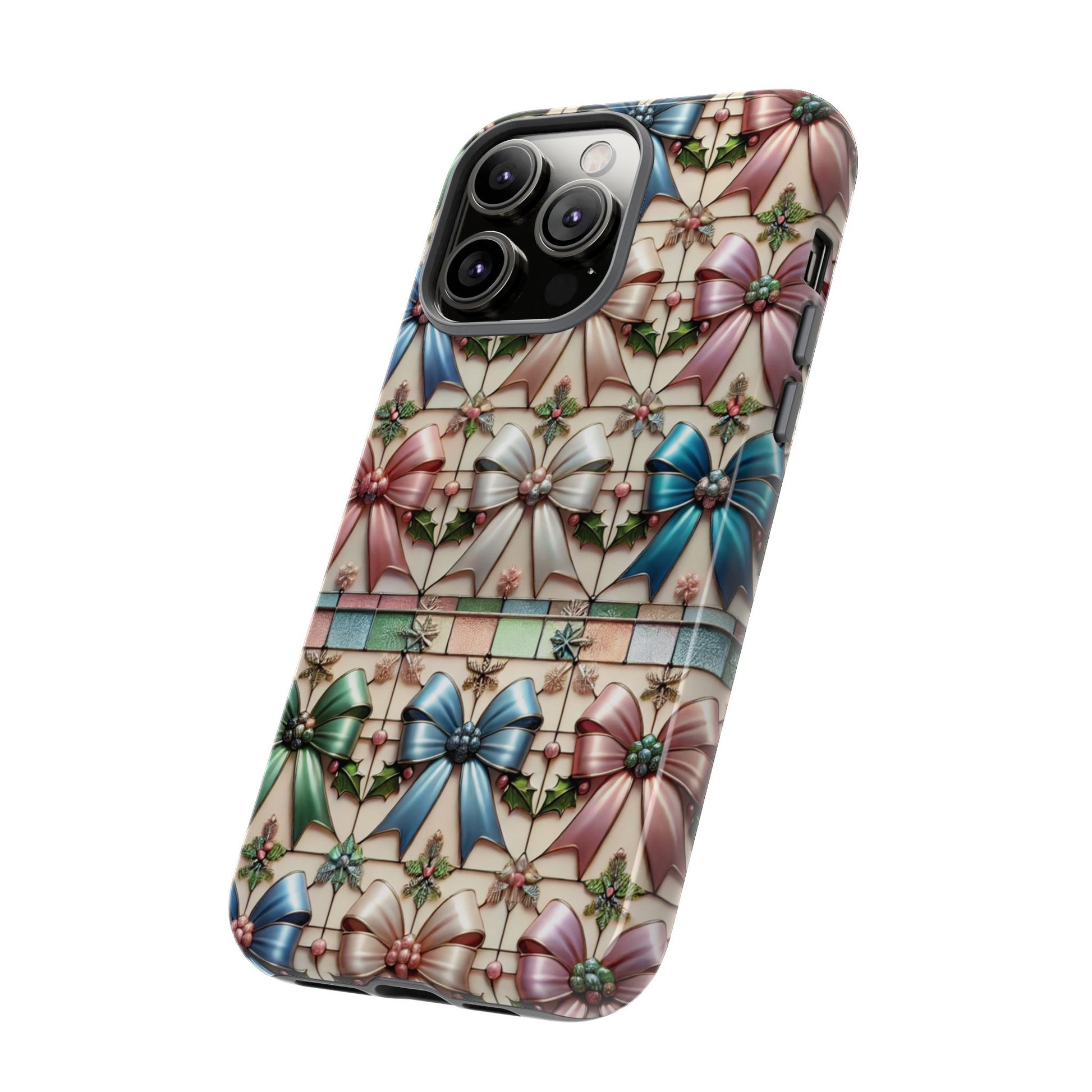 Coquette Bows Pastel Phone Case for iPhone 17 ,  15 14 13 12  21 23 Samsung, and Pixel | Stylish Protective Cover Gift for Her Perfect for Floral Lover