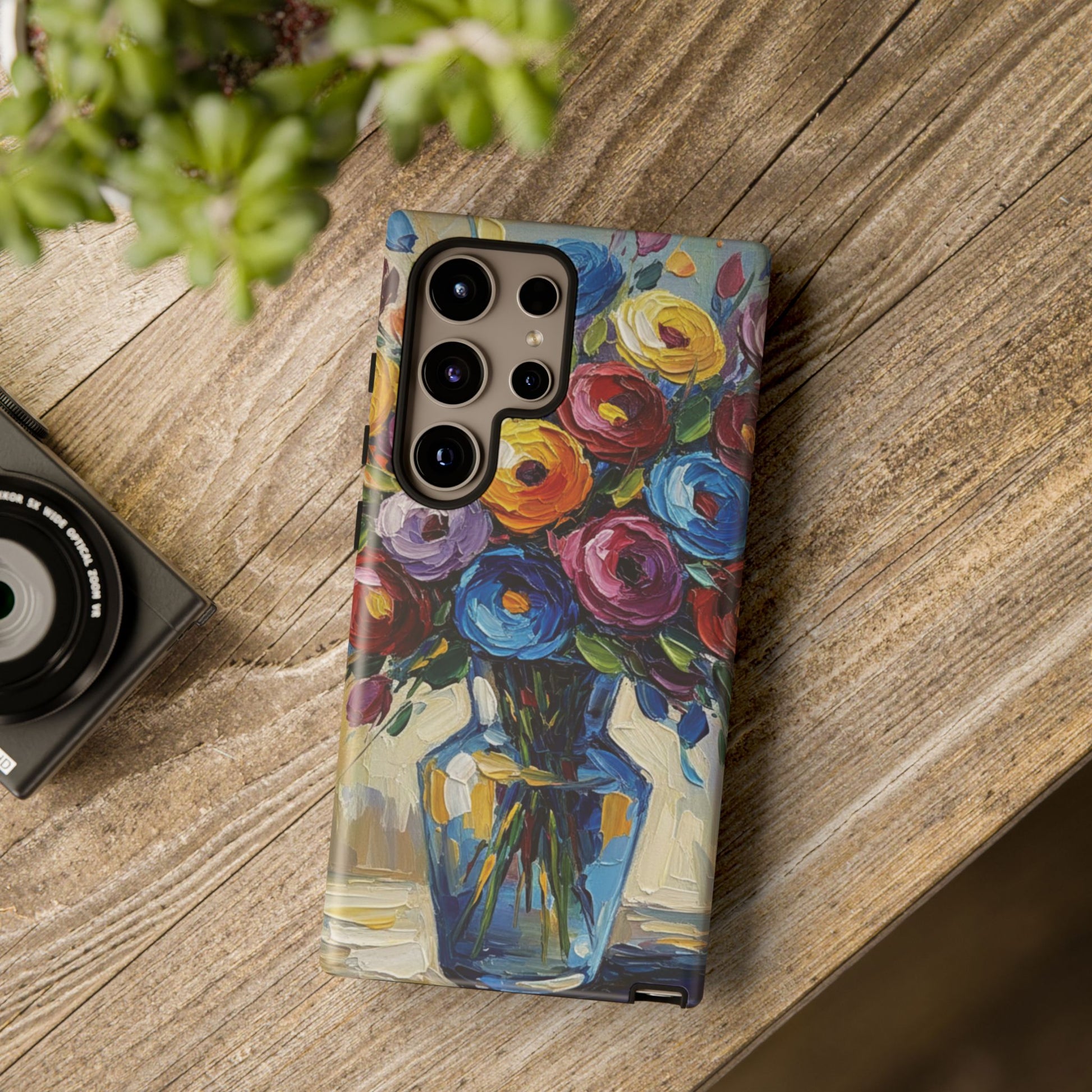 Floral Luxury Oil Painting Illusion Tough Case — Floral Art Phone Case for Art Lovers