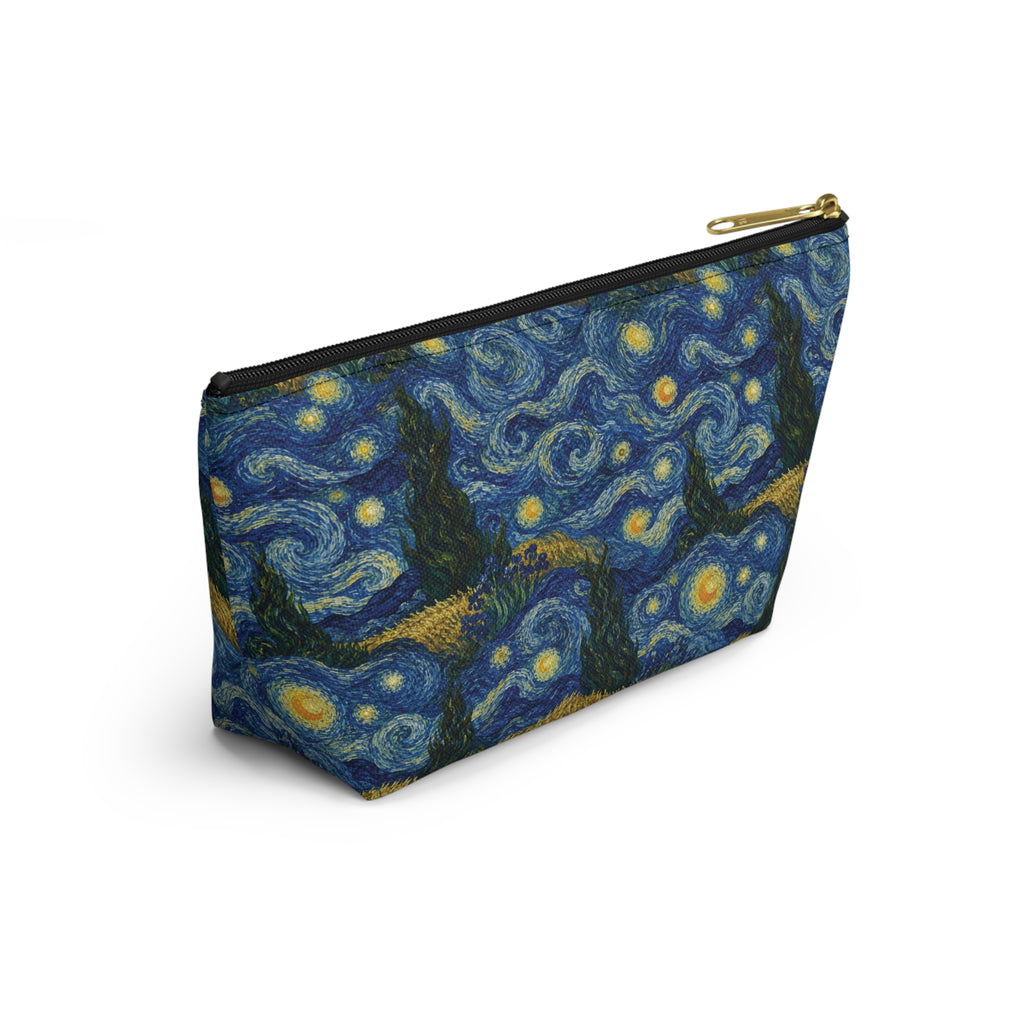 Van Gogh Illusion Art Lover Accessory Pouch — Elegant T‑Bottom Design