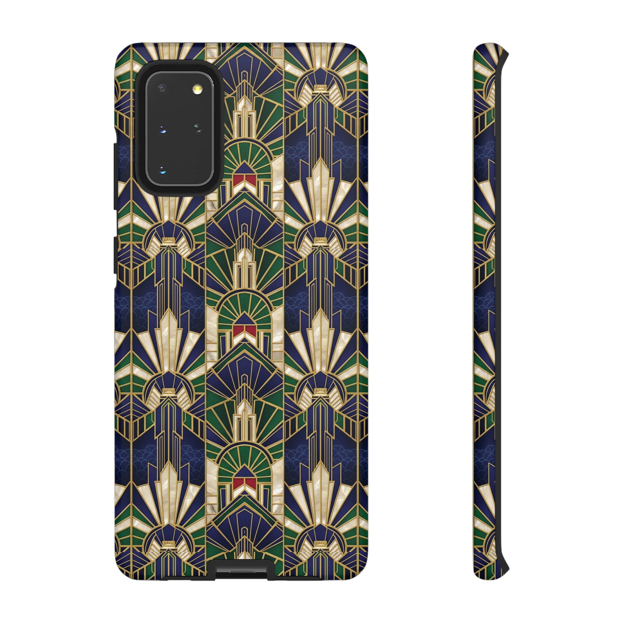 Navy & Gold Art Deco Phone Case — Imperial Art Deco Tough Case