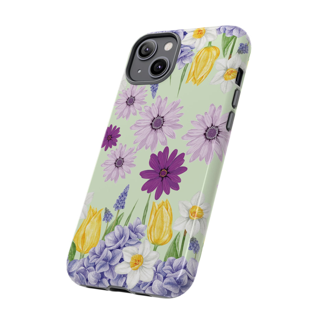 Lavender Yellow Flower Phone Case – Stylish Protective Cover for iPhone & Samsung, Botanical Design, Perfect Gift for Spring & Everyday Elegance