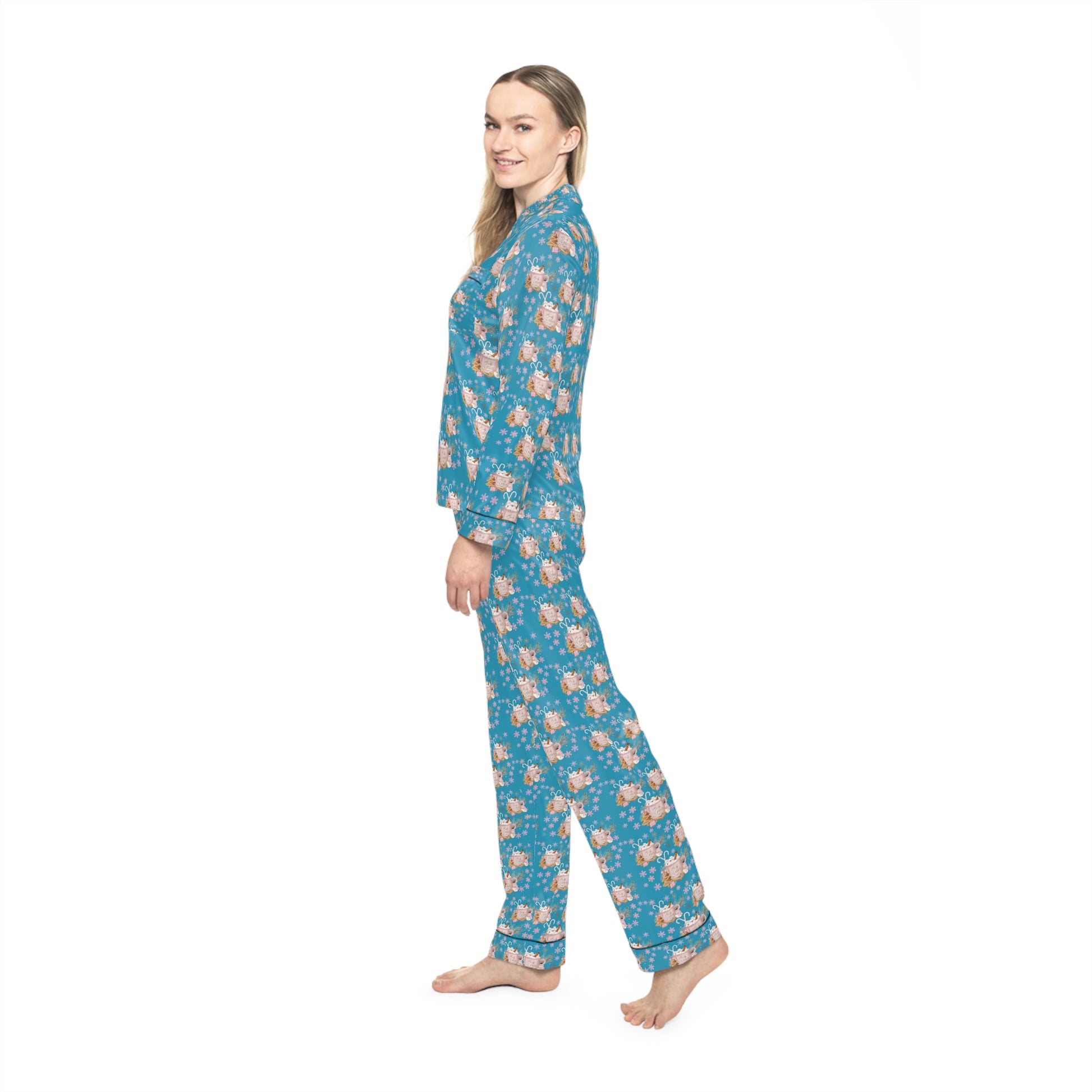 Baby It’s Cold Outside Satin Pajamas – Cozy Luxury Sleepwear & Holiday Loungewear Set Christmas Morning Outfit Perfect Gift