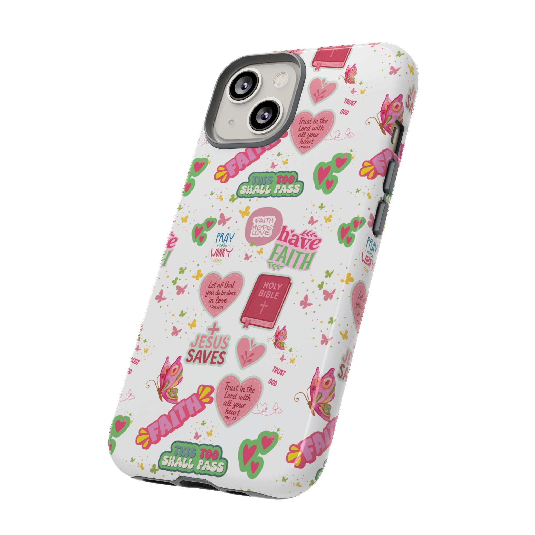 Carry Your Faith Everywhere | Christian Tough Phone Case with Bible Verse or Affirmation | Protective, Inspirational Gift for Christians