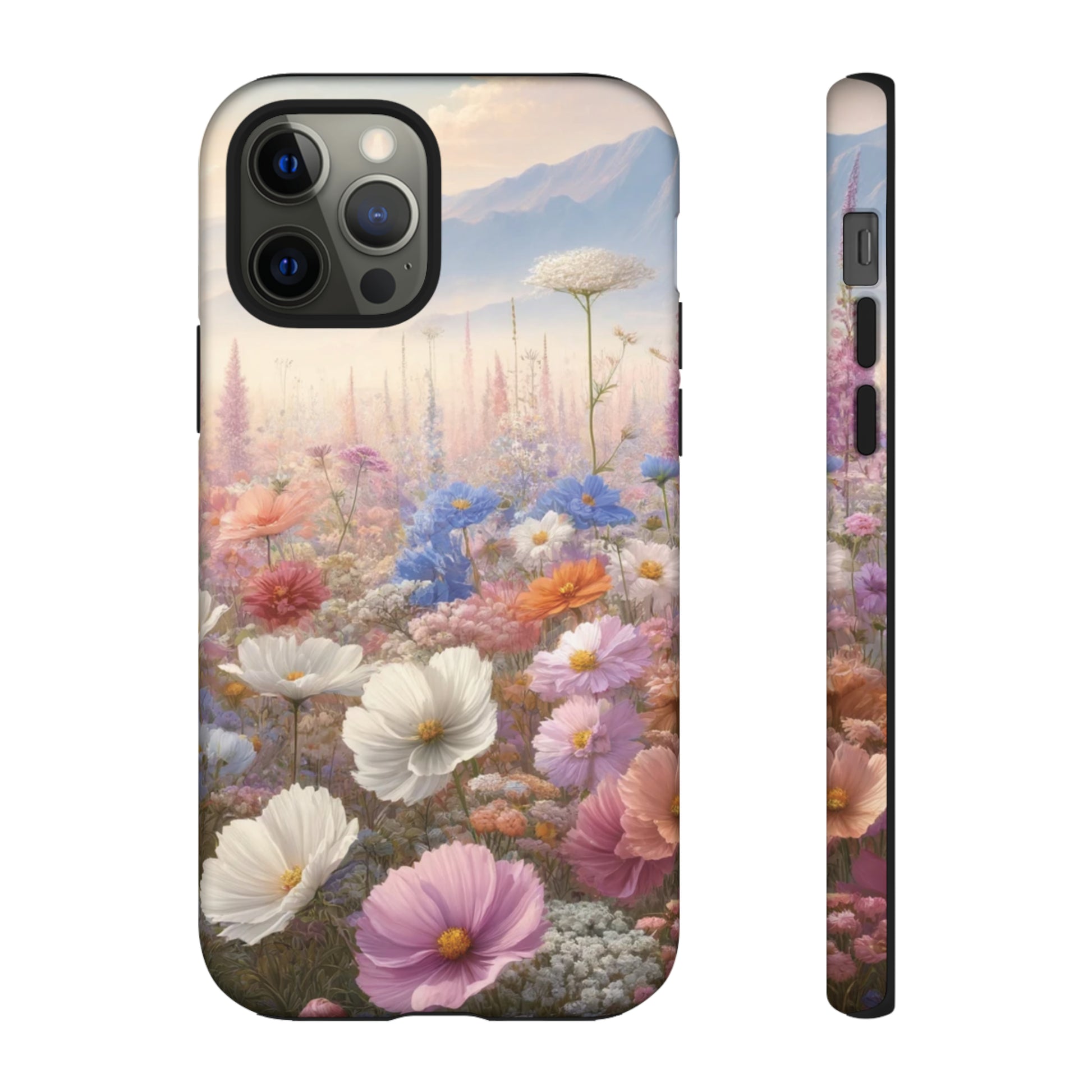 Phone Case Floral Boho Luxury Tough Case Floral Elegant Durable Stylish for Modern Devices iPhone 15, Samsung iPhone Samsung Accessory Gift for Her.