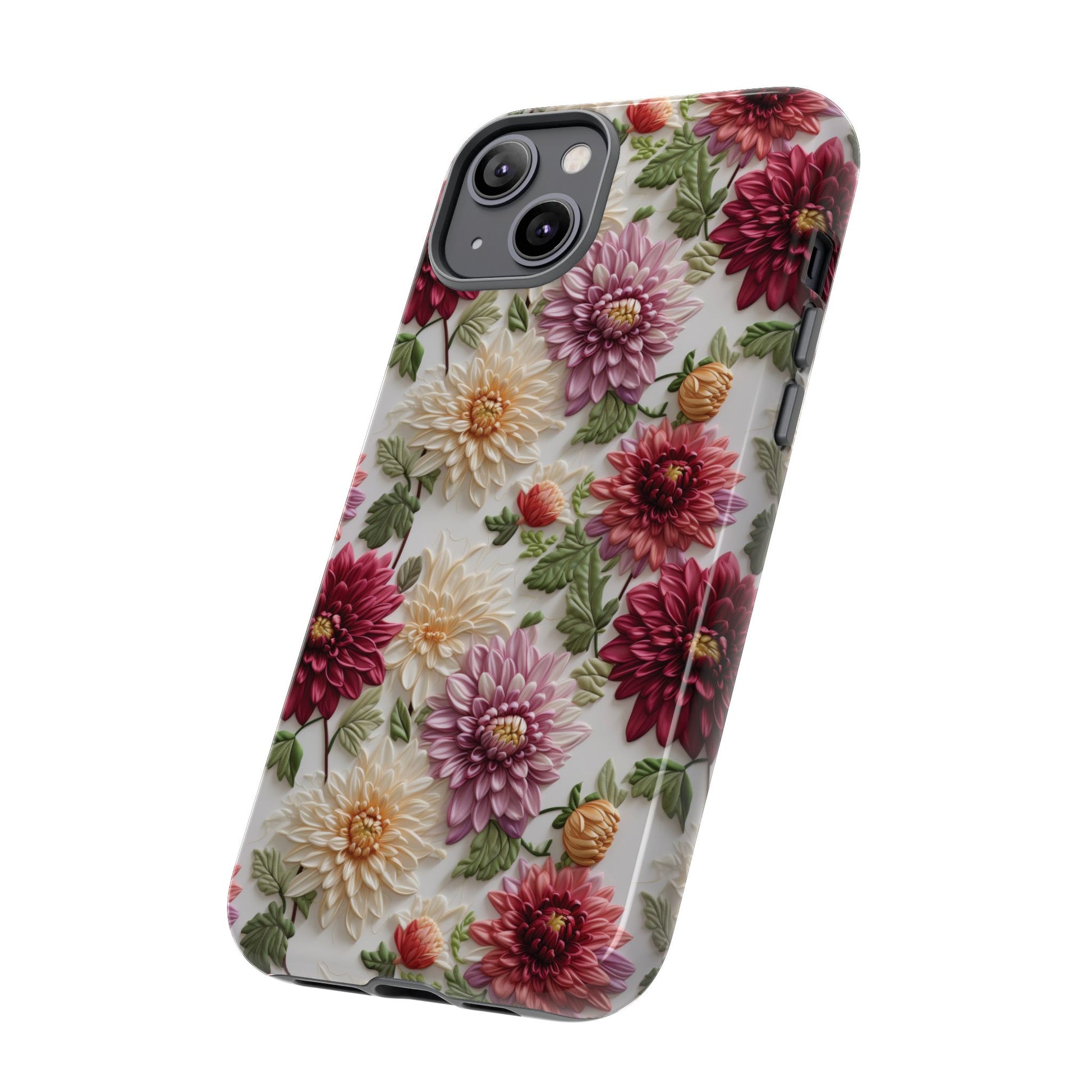 Floral Fall Phone Case for iPhone 16 pro15 14 13 12  21 23 Samsung, and Pixel | Stylish Protective Cover Gift for Her Perfect for Floral Lover