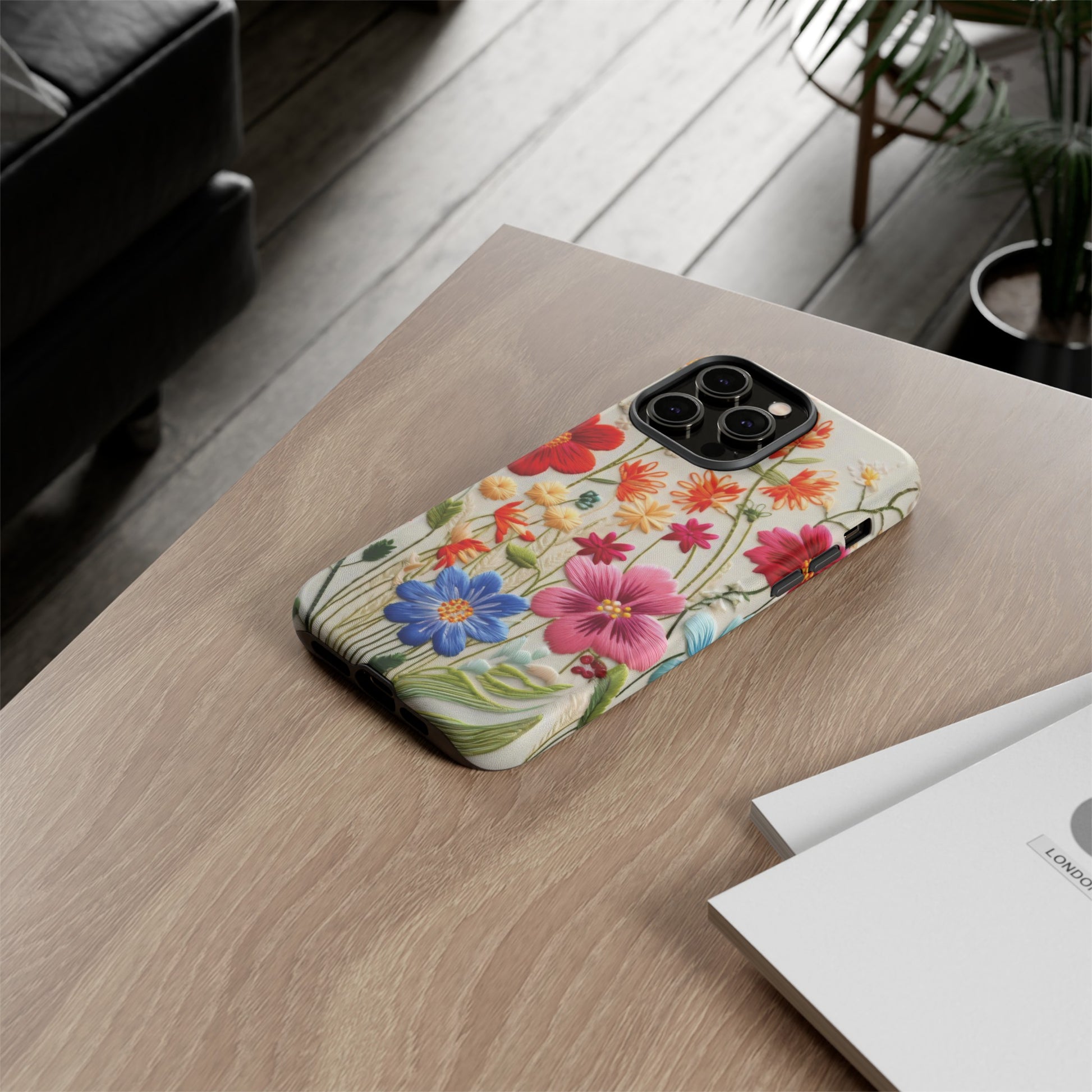 3D Floral Phone Case Elegant Faux Flower Durable for iPhone Samsung Smartphone iPhone 15, 14, 13 Samsung Gift for Mom