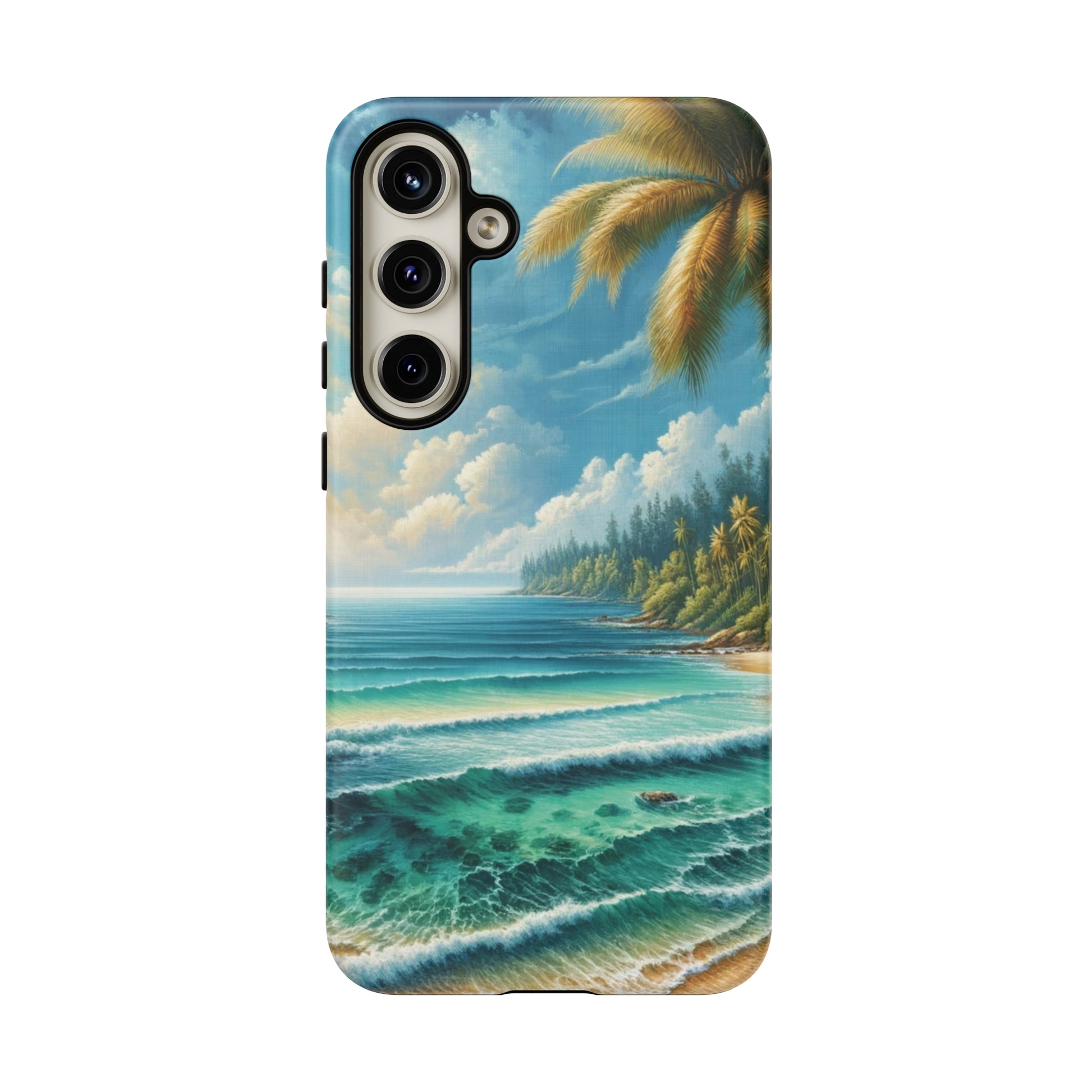 Coastal Serenity Ocean Beach View Protective Phone Case Gift for Her Phone 15, Samsung iPhone Samsung Gift for Her Case iPhone 15, Samsung iPhone Samsung Accessory Gift for Her.