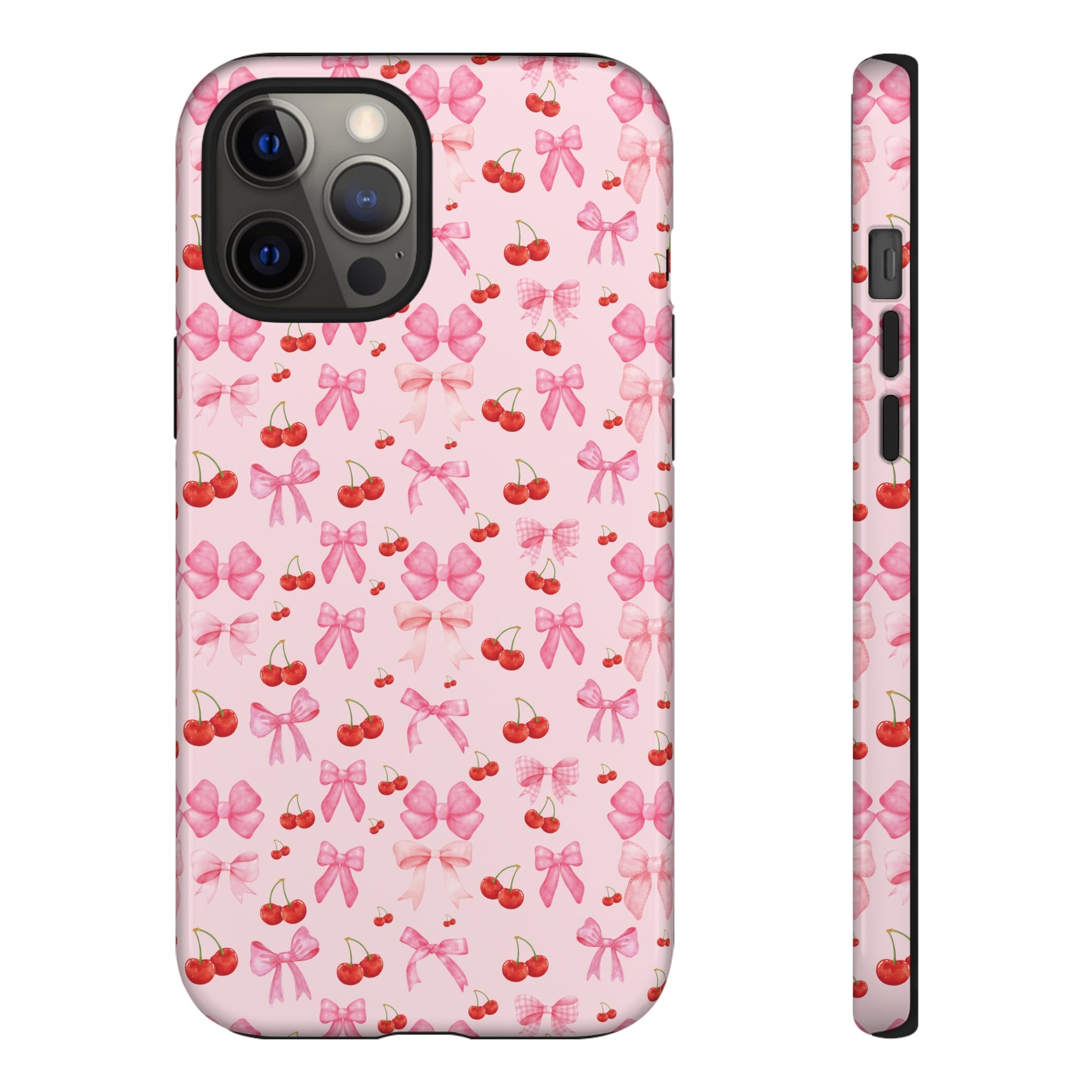 Coquette phone case Cherry Coquette Ribbon Bow iPhone Case Fruity, Girly Gift for Her Phone 15, Samsung iPhone Samsung Gift for Her Case iPhone 15, Samsung iPhone Samsung Accessory Gift for Her.