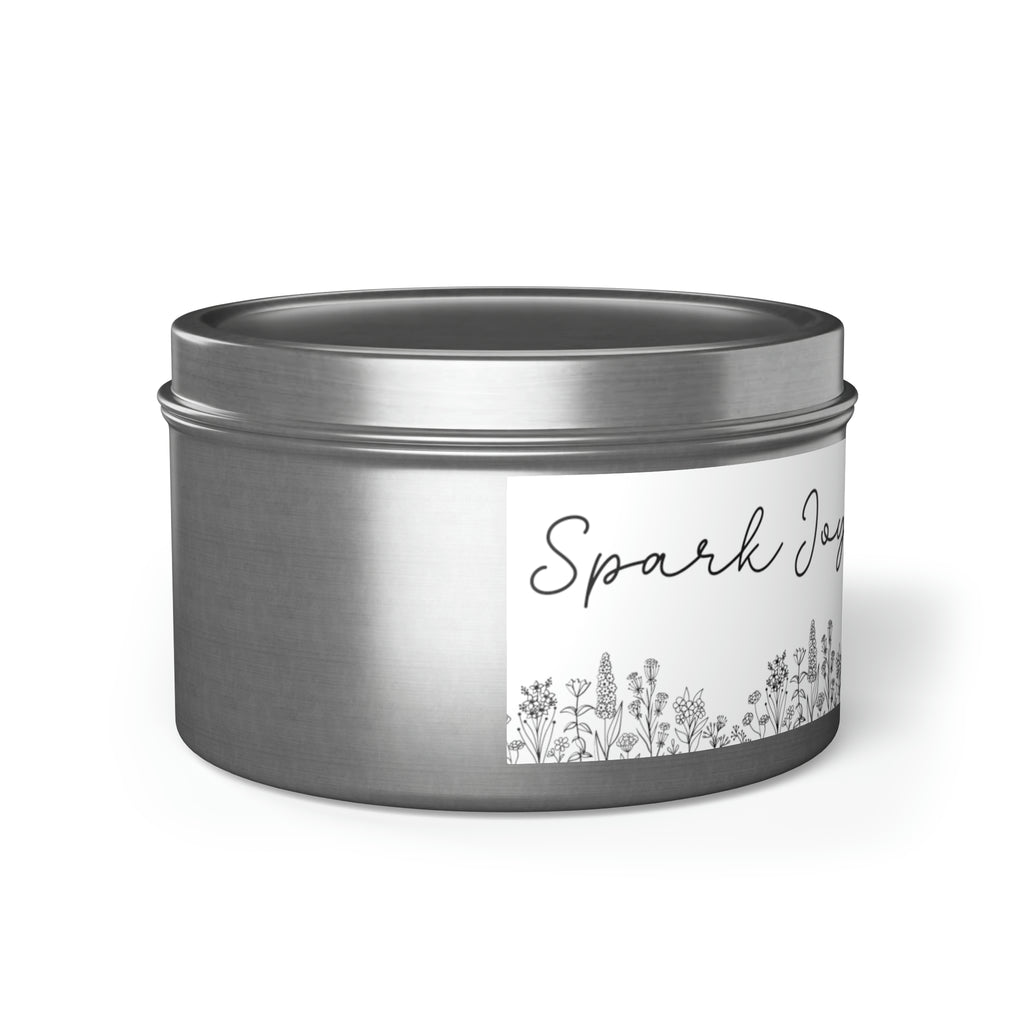 New House Bloom & Glow Elegant Floral Aromas in 4oz/8oz Tin Candles Essence of Nature Collection Unveil Serenity Romance with Exquisite Botanical Scents. Pure Harmony & Grace..