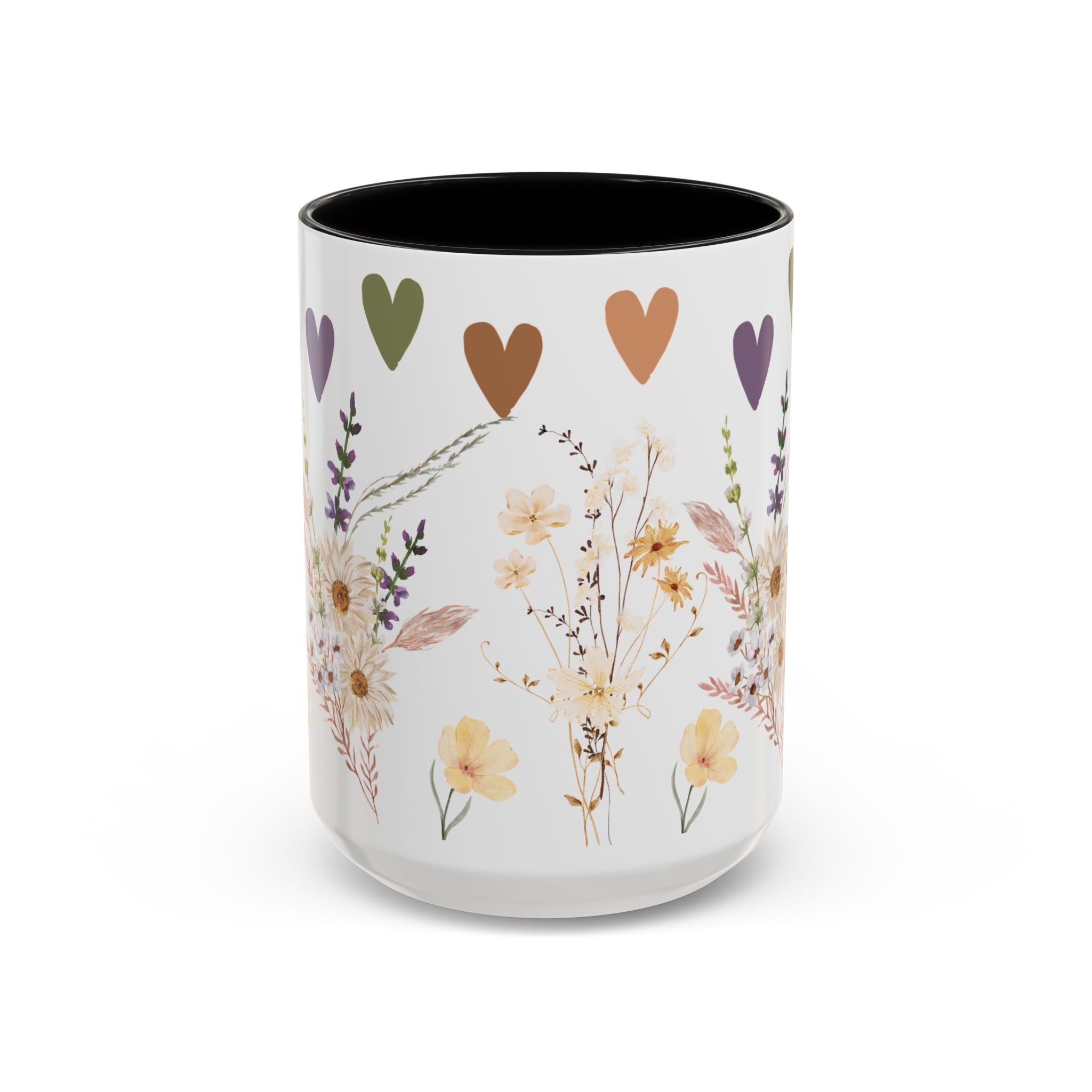 Tasse en céramique Wildflower – Cadeau élégant pour les amateurs de café ou de thé – Parfait pour la fête des mères, les anniversaires et pour ajouter du charme à toute cuisine.