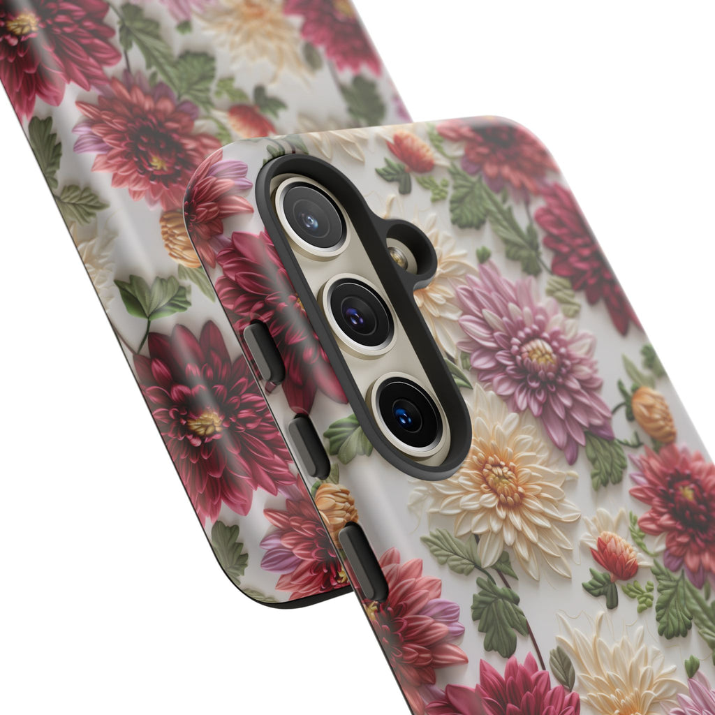Floral Fall Phone Case for iPhone 16 pro15 14 13 12  21 23 Samsung, and Pixel | Stylish Protective Cover Gift for Her Perfect for Floral Lover