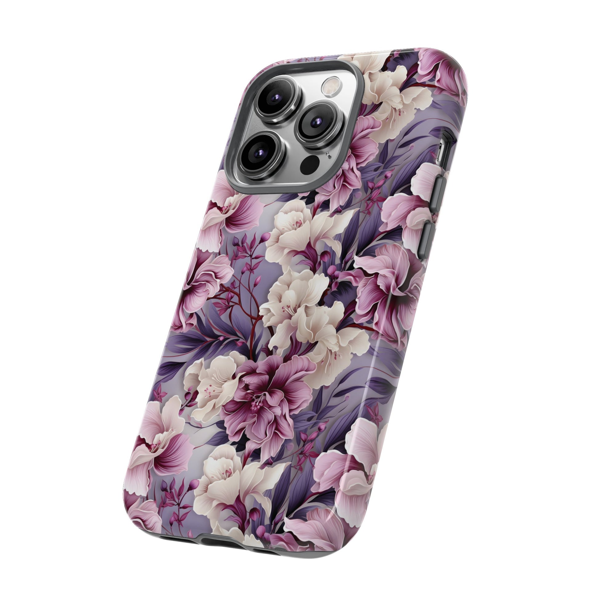Lavender Flowers Protective Phone Case Gift for Her Phone 15, Samsung iPhone Samsung Gift for Her Case iPhone 15, Samsung