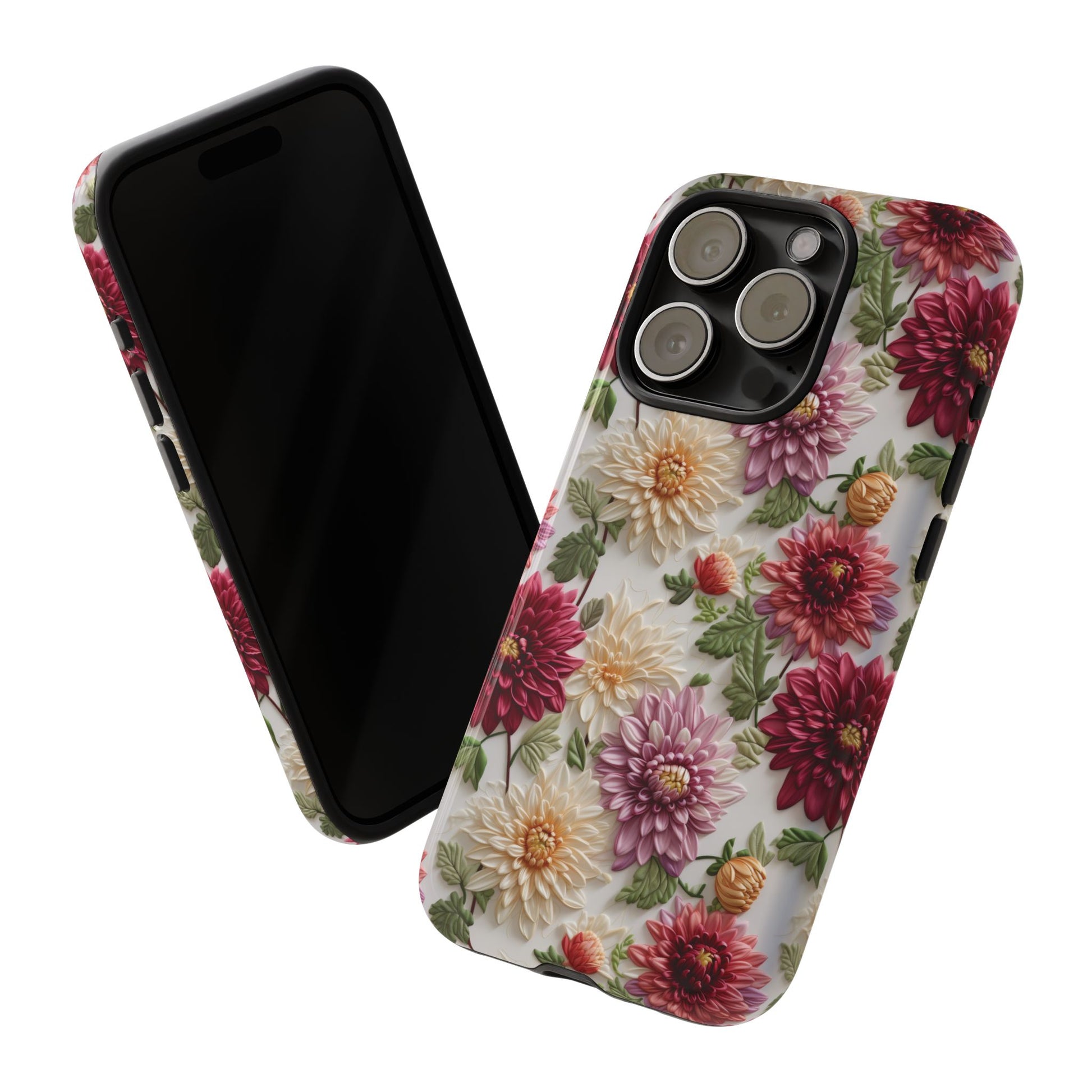 Floral Fall Phone Case for iPhone 16 pro15 14 13 12  21 23 Samsung, and Pixel | Stylish Protective Cover Gift for Her Perfect for Floral Lover