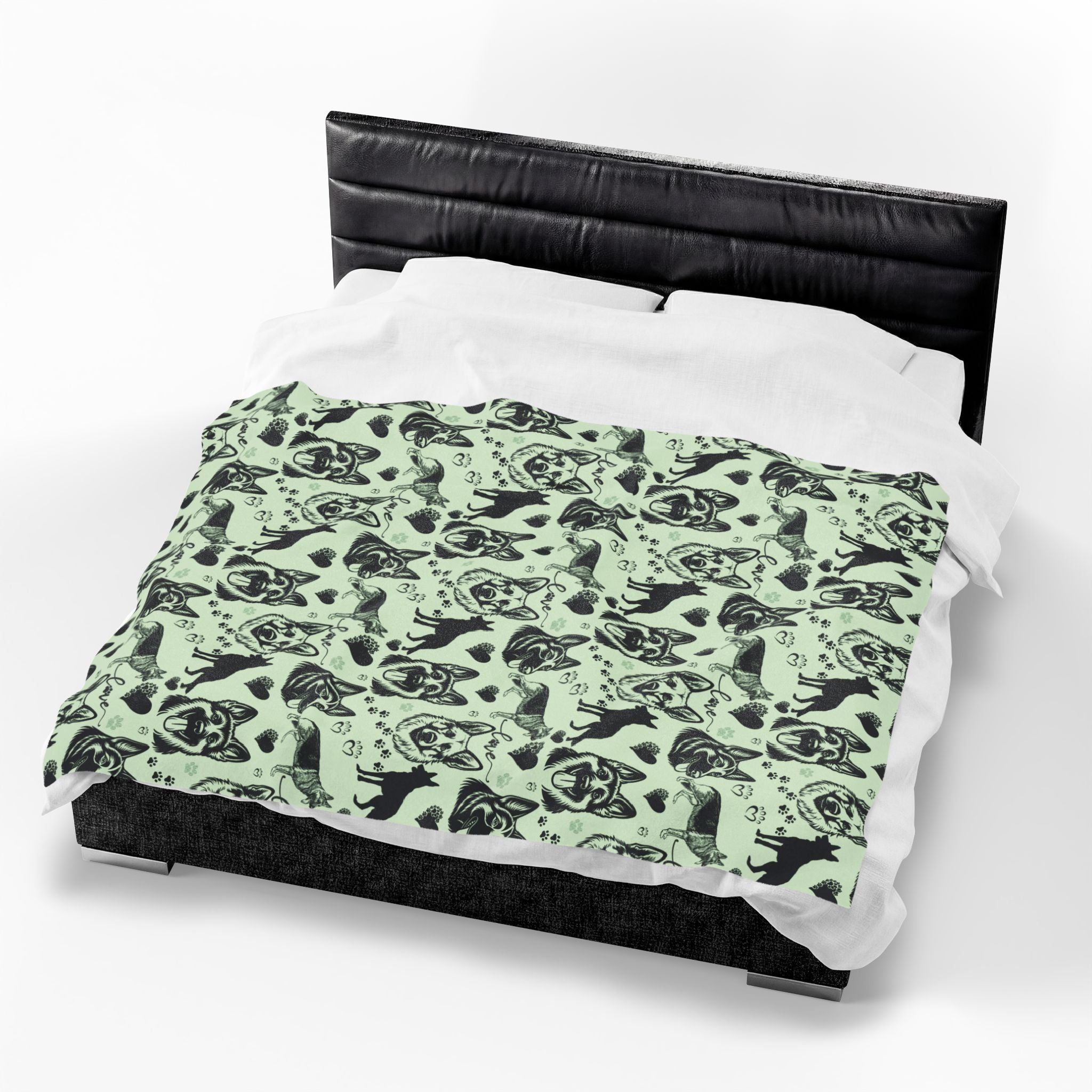 German Shepherd Velveteen Plush Blanket — Cozy Dog Lover Throw