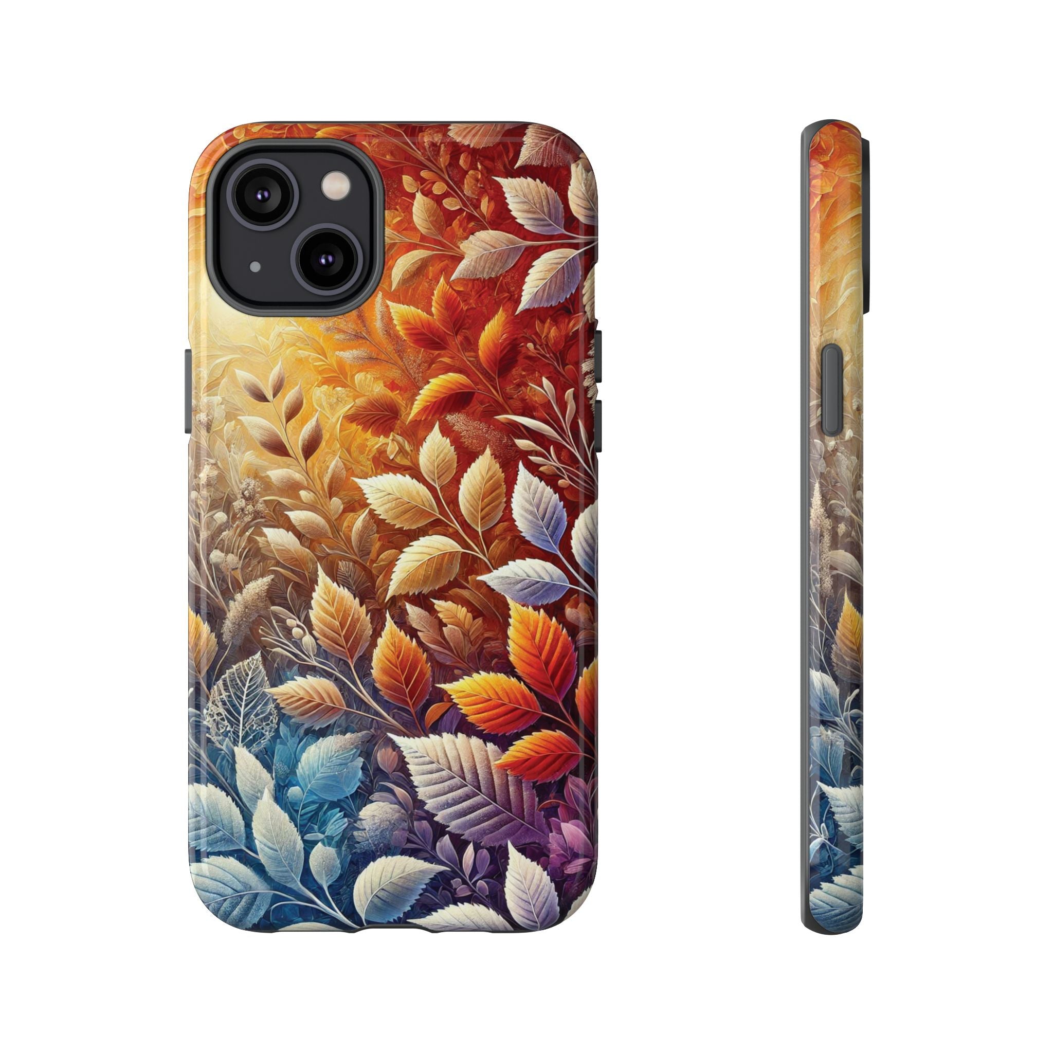 Beautiful Colorful Leaves Phone Case Vibrant Autumn Design for iPhone & Samsung, Durable Protection with Eye Catching Style, Perfect for Nature Lovers & Seasonal Charm Gift for Her