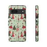 1950s Vintage Phone Case - Retro Christmas Design | Unique Holiday Protection for Your Device | Stylish & Durable Cover Gift for Her Phone 15, Samsung iPhone Samsung Accessory Gift for Her