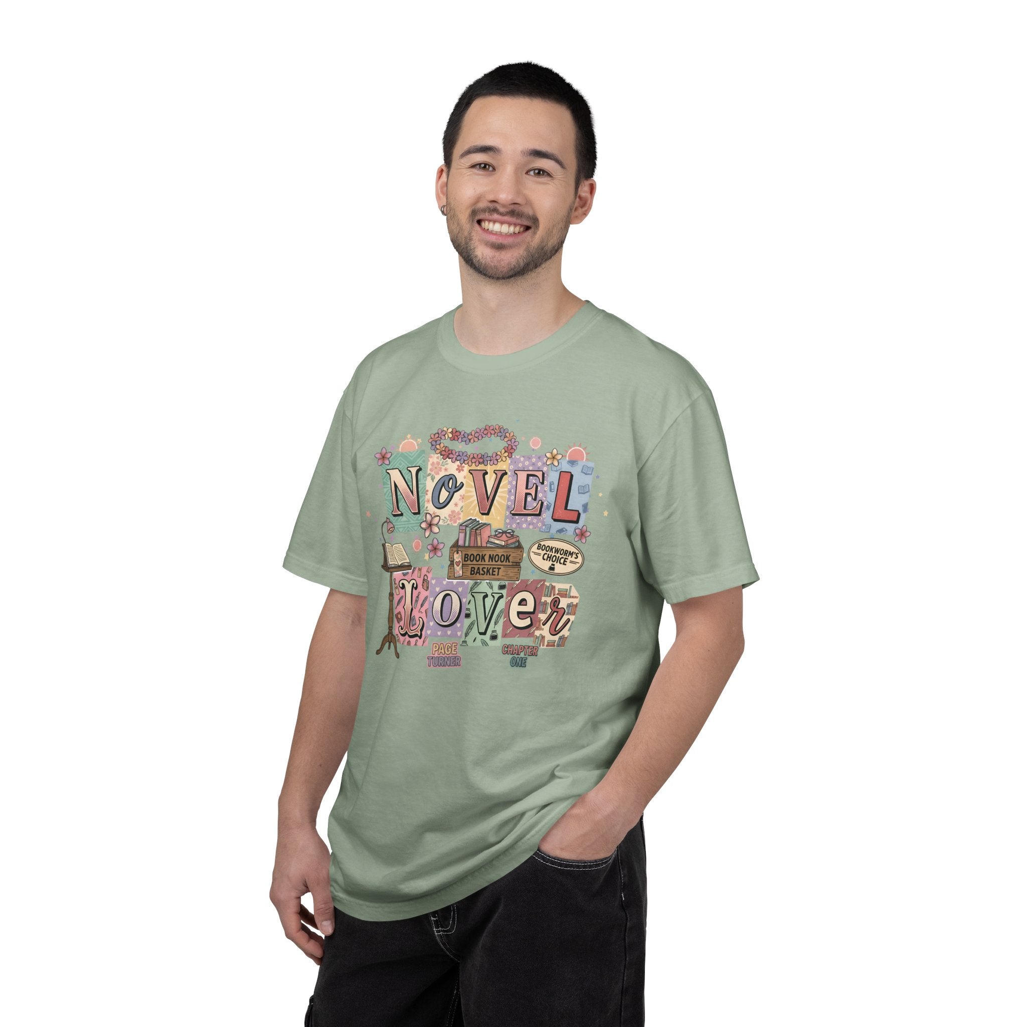 Novel Lover Reader T-Shirt — Book Lover Tee for Her Romantic
