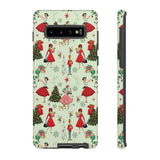 1950s Vintage Phone Case - Retro Christmas Design | Unique Holiday Protection for Your Device | Stylish & Durable Cover Gift for Her Phone 15, Samsung iPhone Samsung Accessory Gift for Her