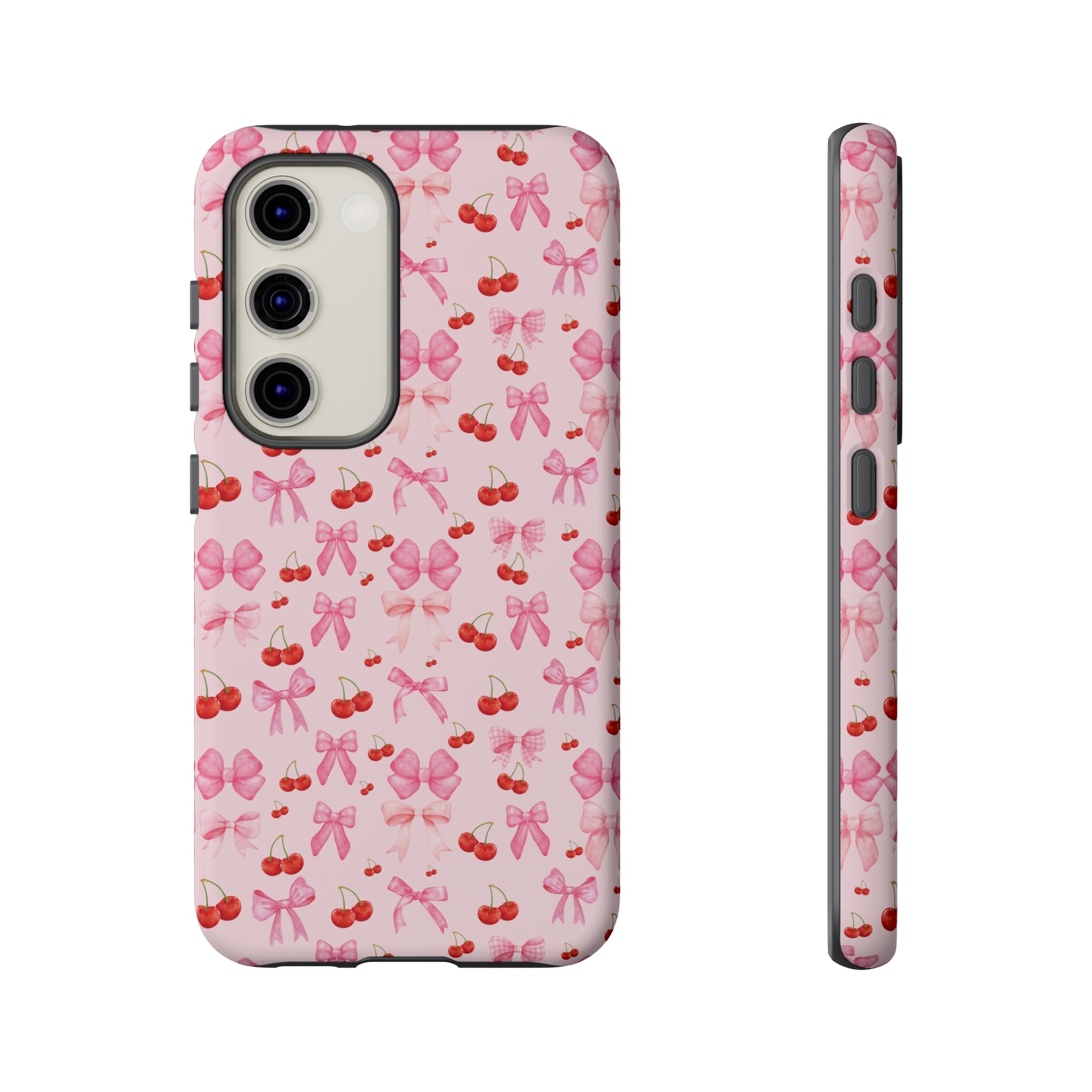 Coquette phone case Cherry Coquette Ribbon Bow iPhone Case Fruity, Girly Gift for Her Phone 15, Samsung iPhone Samsung Gift for Her Case iPhone 15, Samsung iPhone Samsung Accessory Gift for Her.