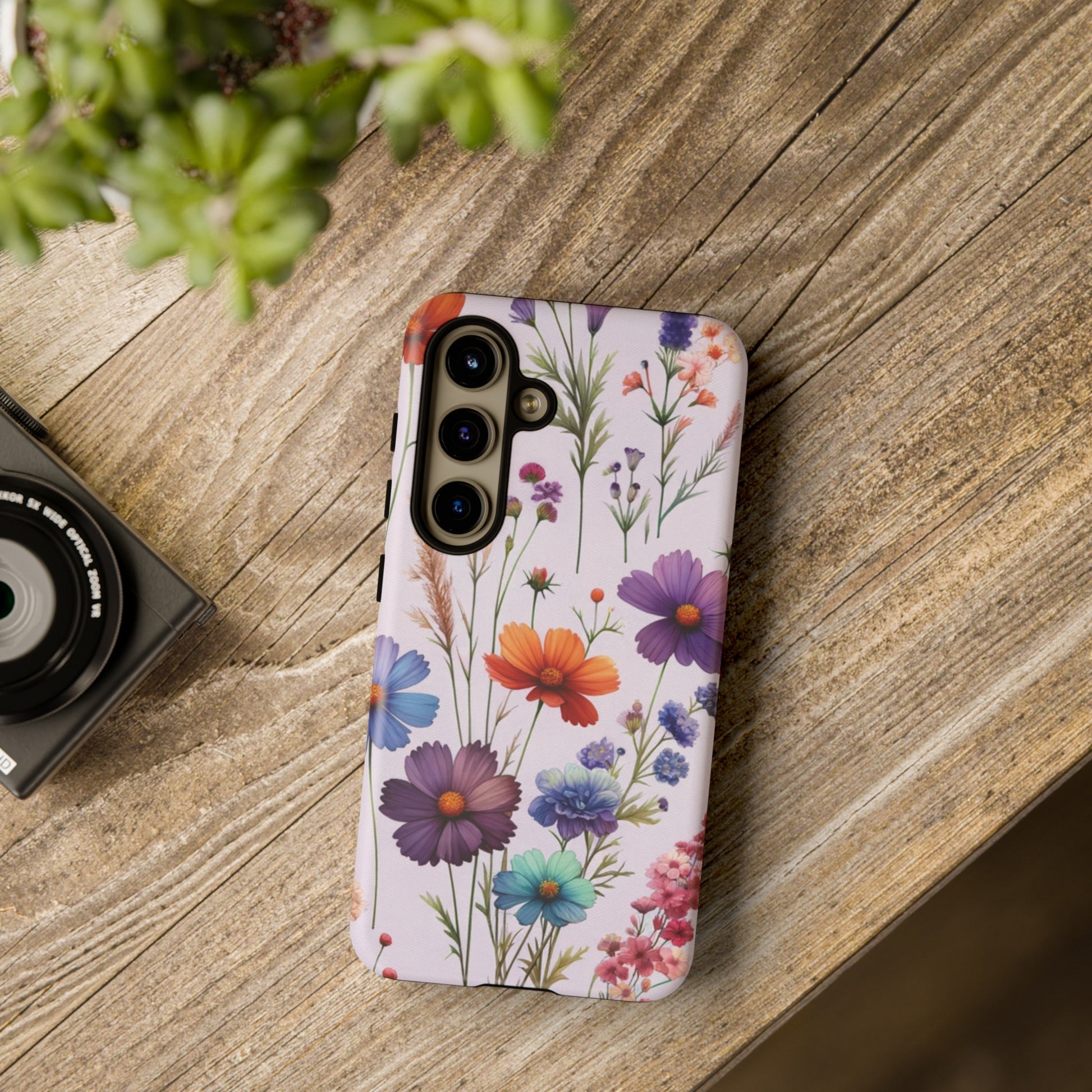 Lavender Wildflowers Protective Phone Case Gift for Her Phone 15, Samsung iPhone Samsung Gift for Her Case iPhone 15, Samsung iPhone Samsung Accessory Gift for Her.