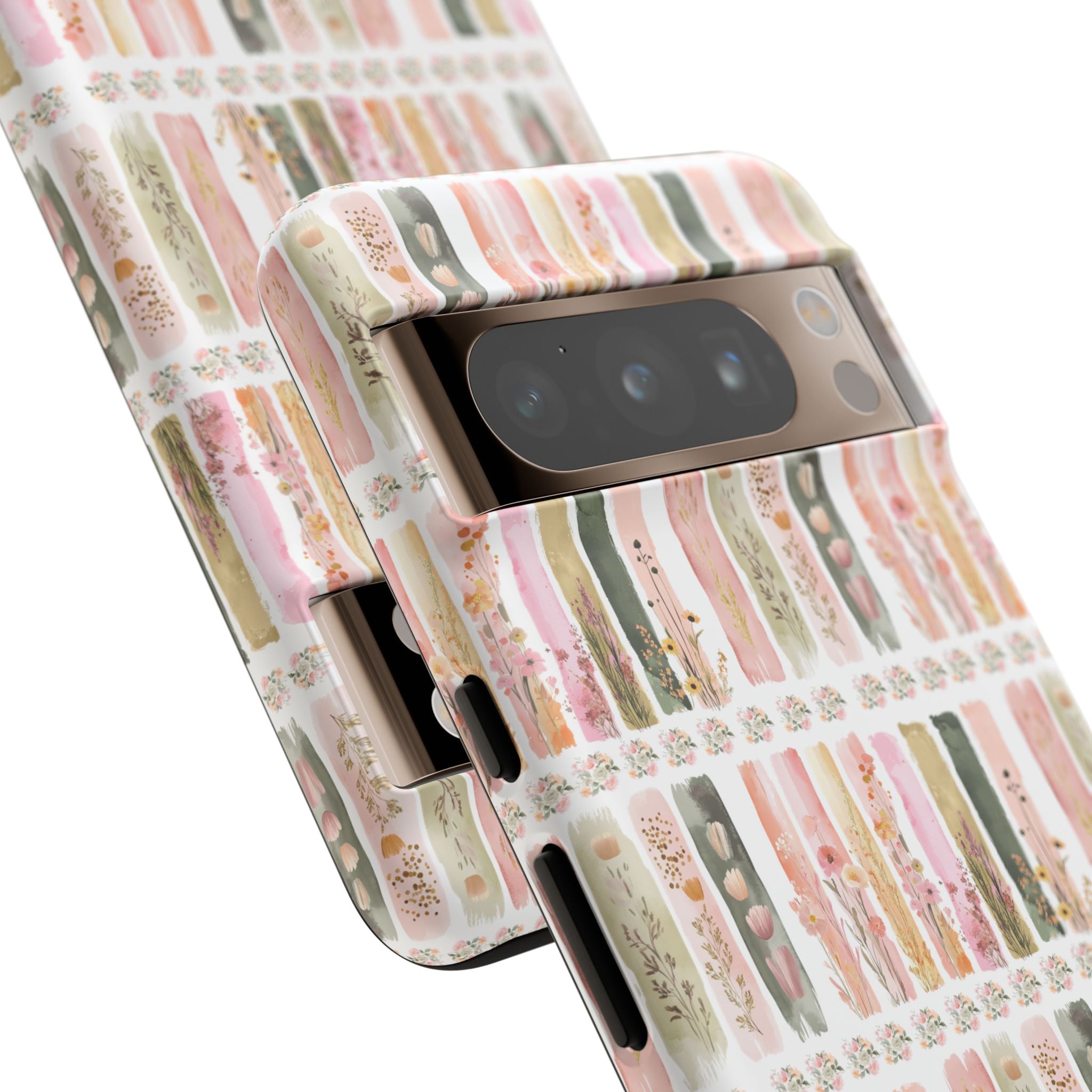 Pastel Brushstroke Floral Phone Case Soft Illusion Flower Design, Aesthetic Protective Cover, Feminine Style, Cute Gift for Her, Fits Most Models