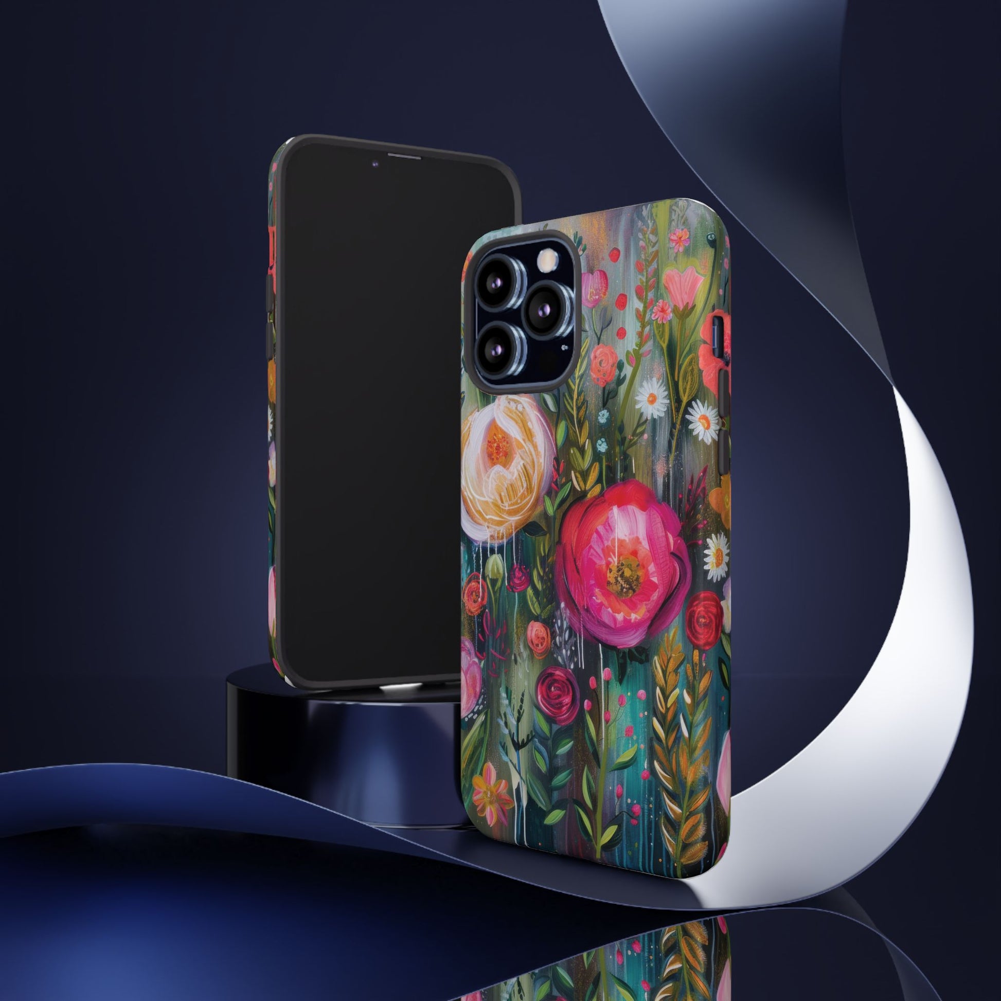Watercolor Boho Floral Phone Case for iPhone 16 15 14 13 12  21 23 Samsung, and Pixel | Stylish Protective Cover Gift for Her Perfect for Floral Lover - MRSBYVALLE