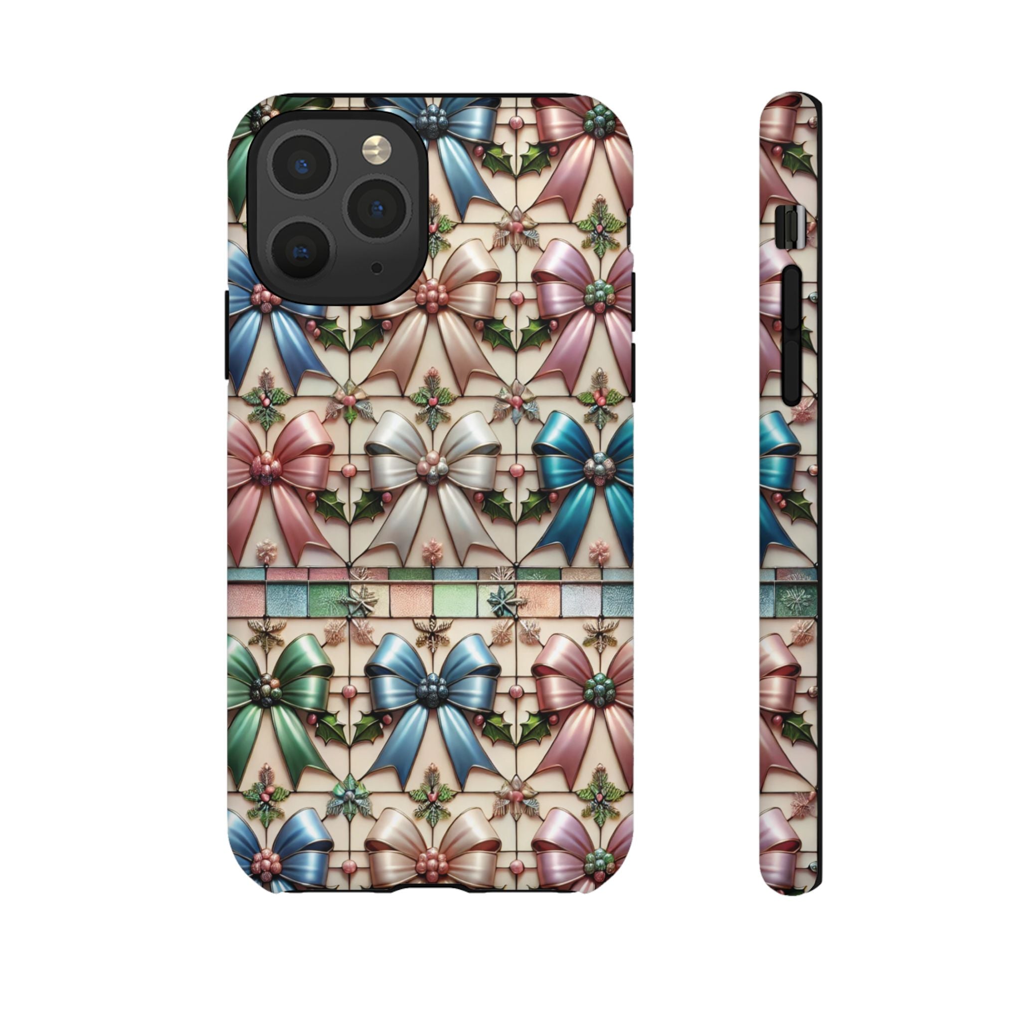 Coquette Bows Pastel Phone Case for iPhone 17 ,  15 14 13 12  21 23 Samsung, and Pixel | Stylish Protective Cover Gift for Her Perfect for Floral Lover