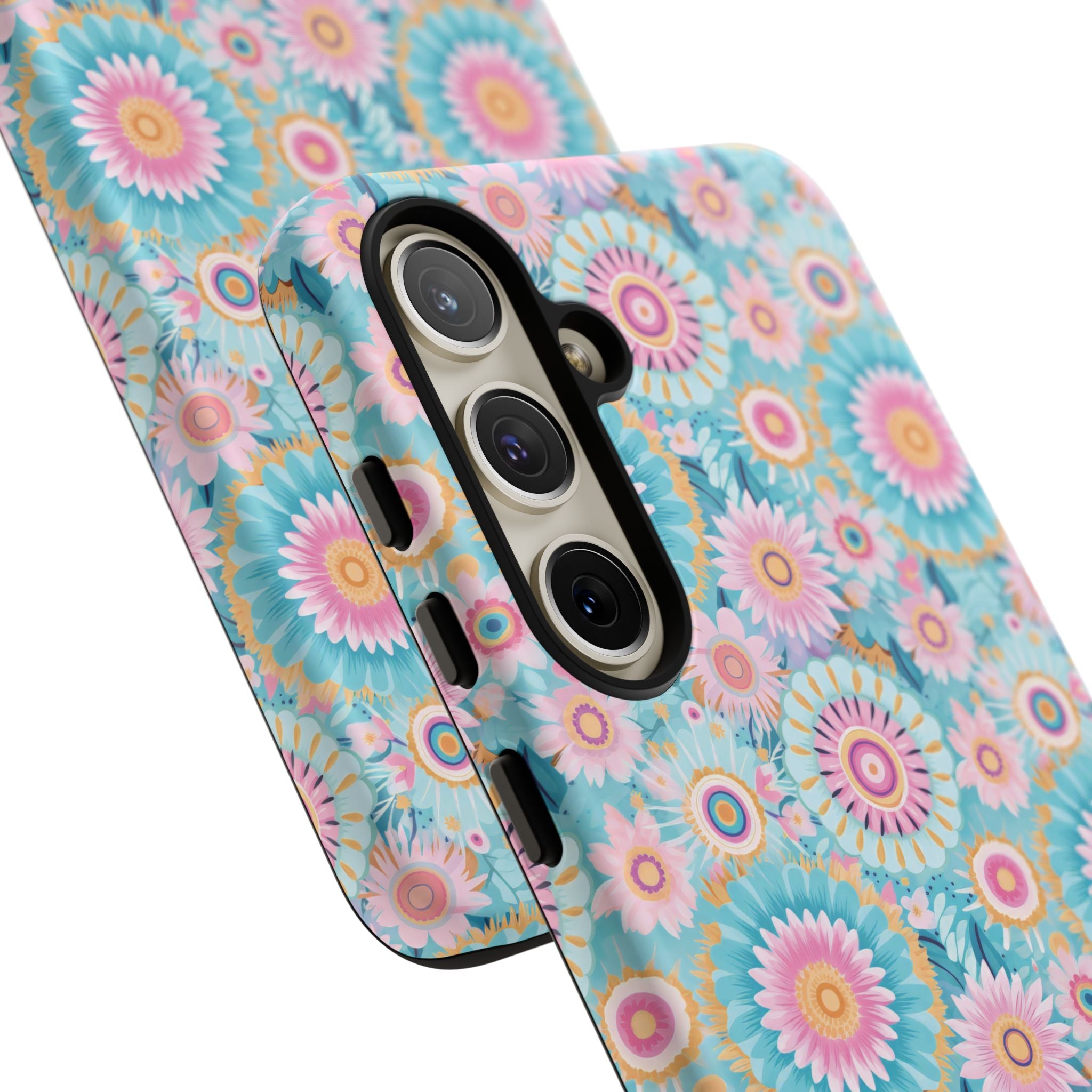 Coque de téléphone abstraite aquarelle bohème moderne compatible avec iPhone, Samsung et plus - Protection élégante et durable avec un design artistique vibrant, cadeau parfait pour elle