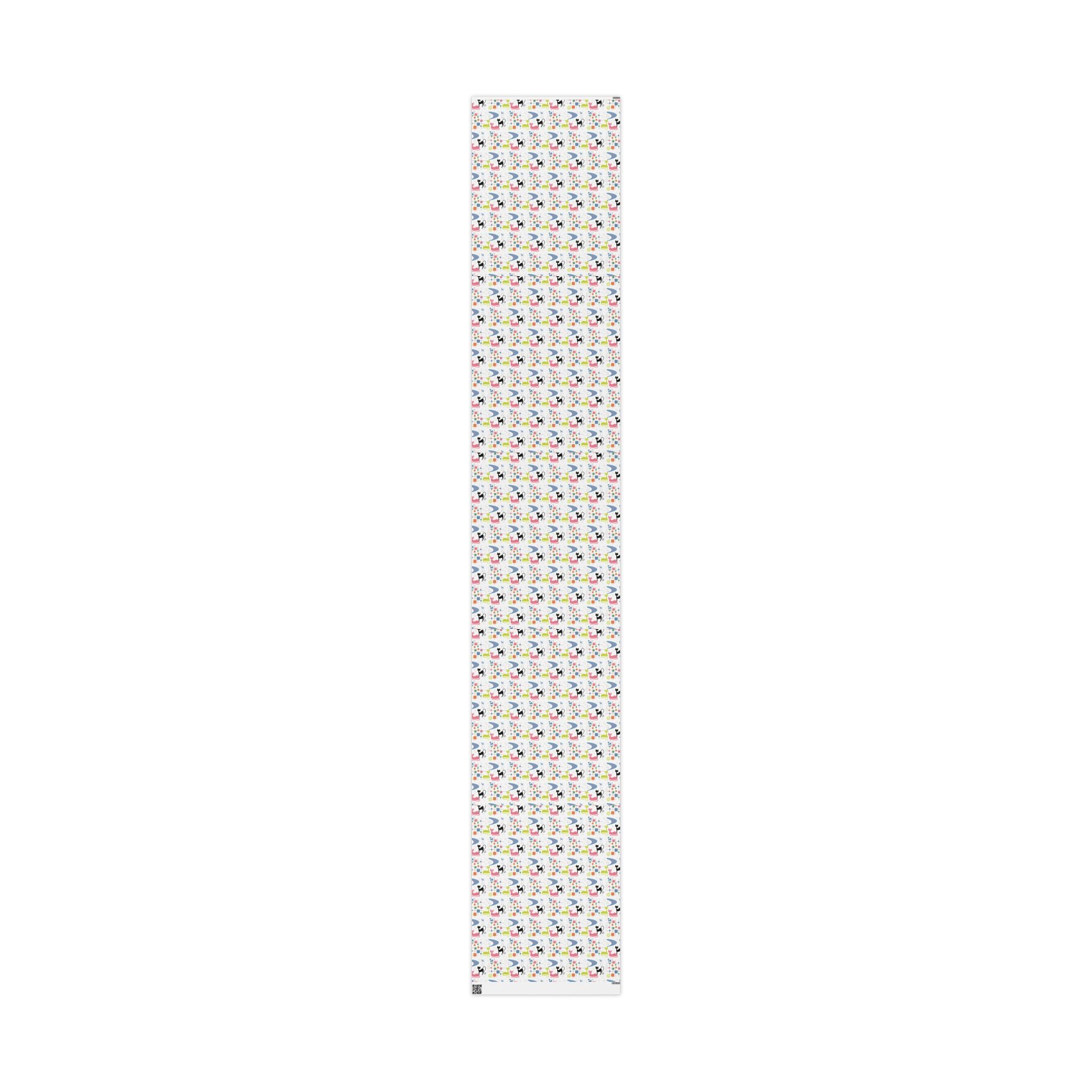 Atomic Kitty Retro Wrapping Paper — Retro Cat Gift Wrap