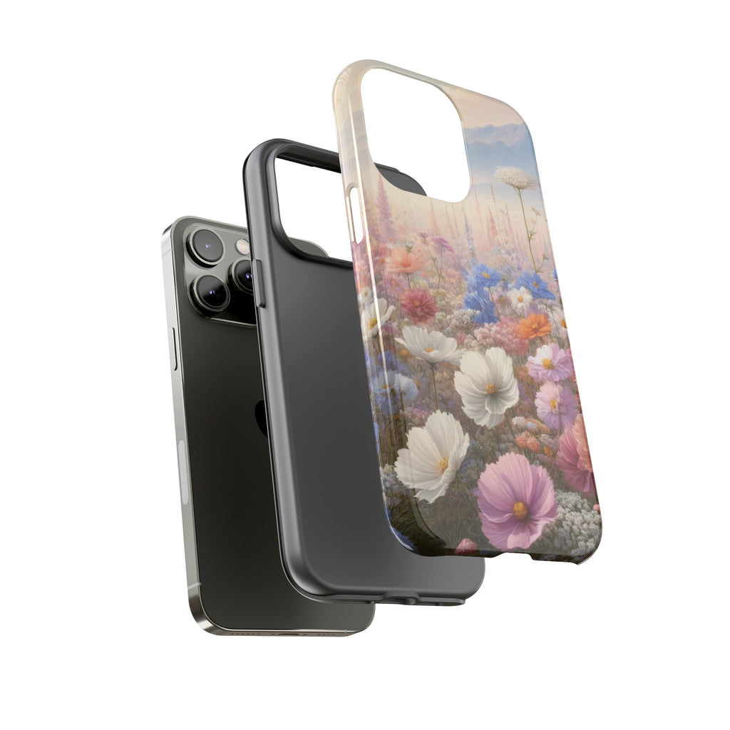 Phone Case Floral Boho Luxury Tough Case Floral Elegant Durable Stylish for Modern Devices iPhone 15, Samsung iPhone Samsung Accessory Gift for Her.