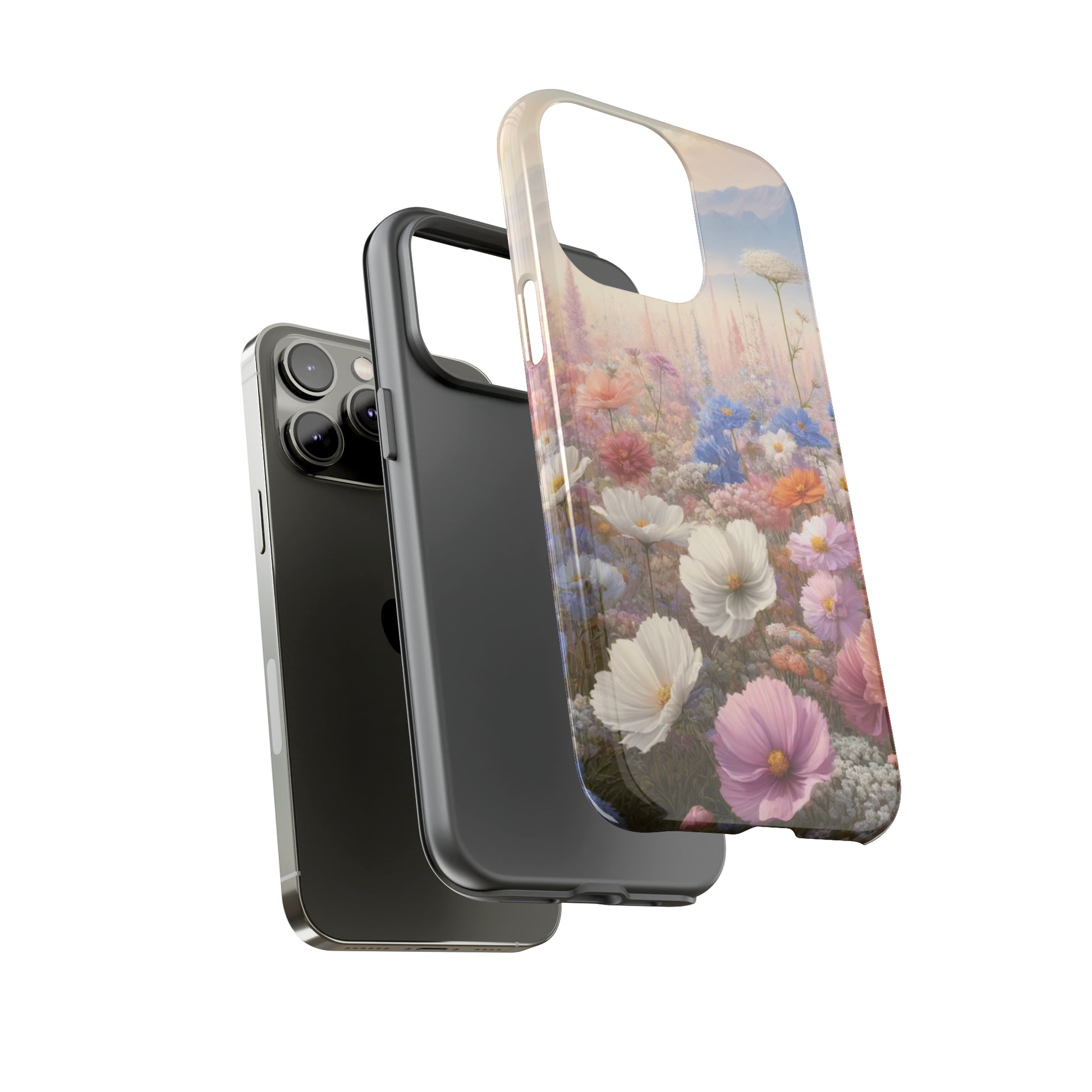 Phone Case Floral Boho Luxury Tough Case Floral Elegant Durable Stylish for Modern Devices iPhone 15, Samsung iPhone Samsung Accessory Gift for Her.